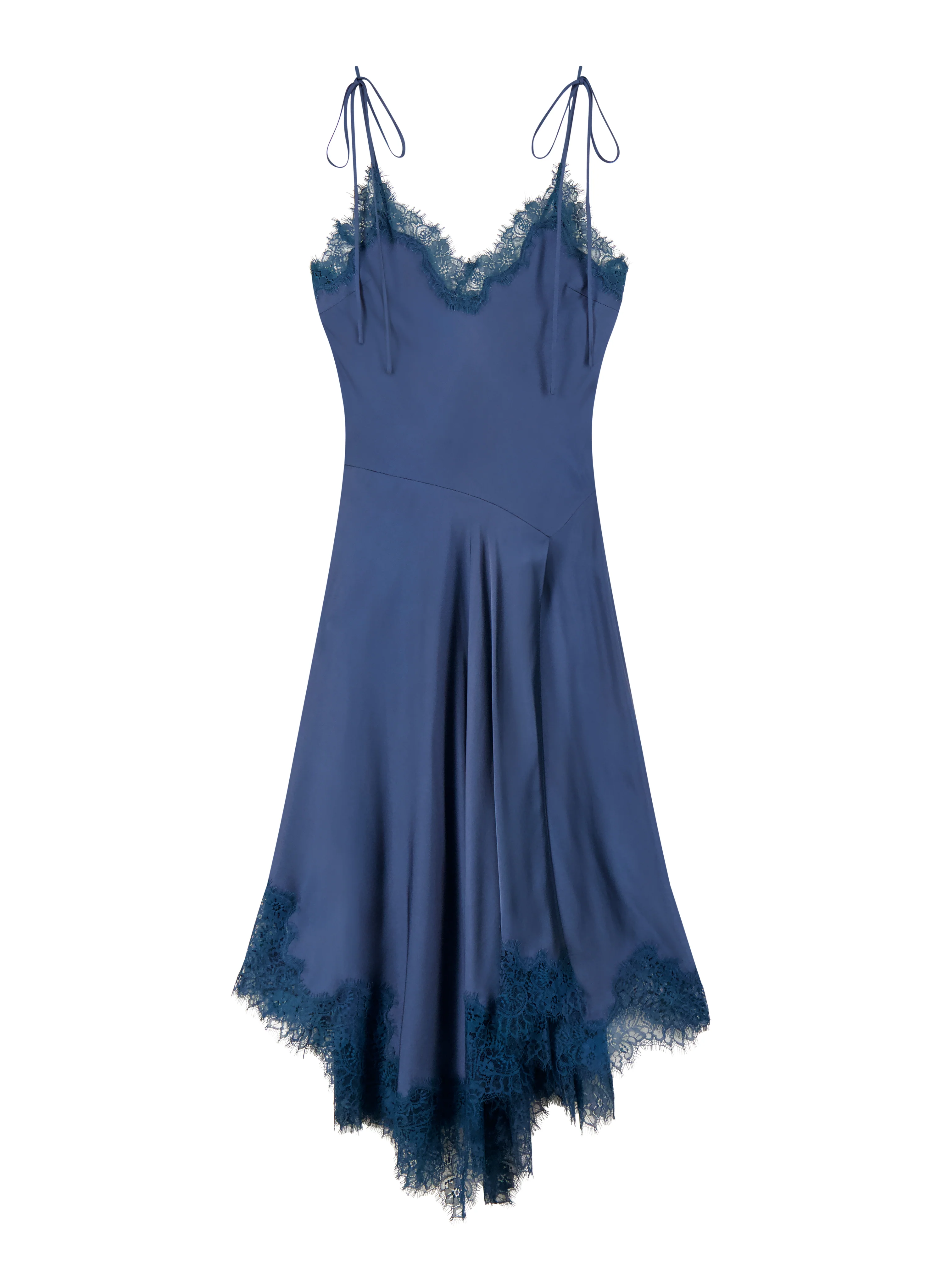 Aleena Satin and Lace Midi Dress - Image 6