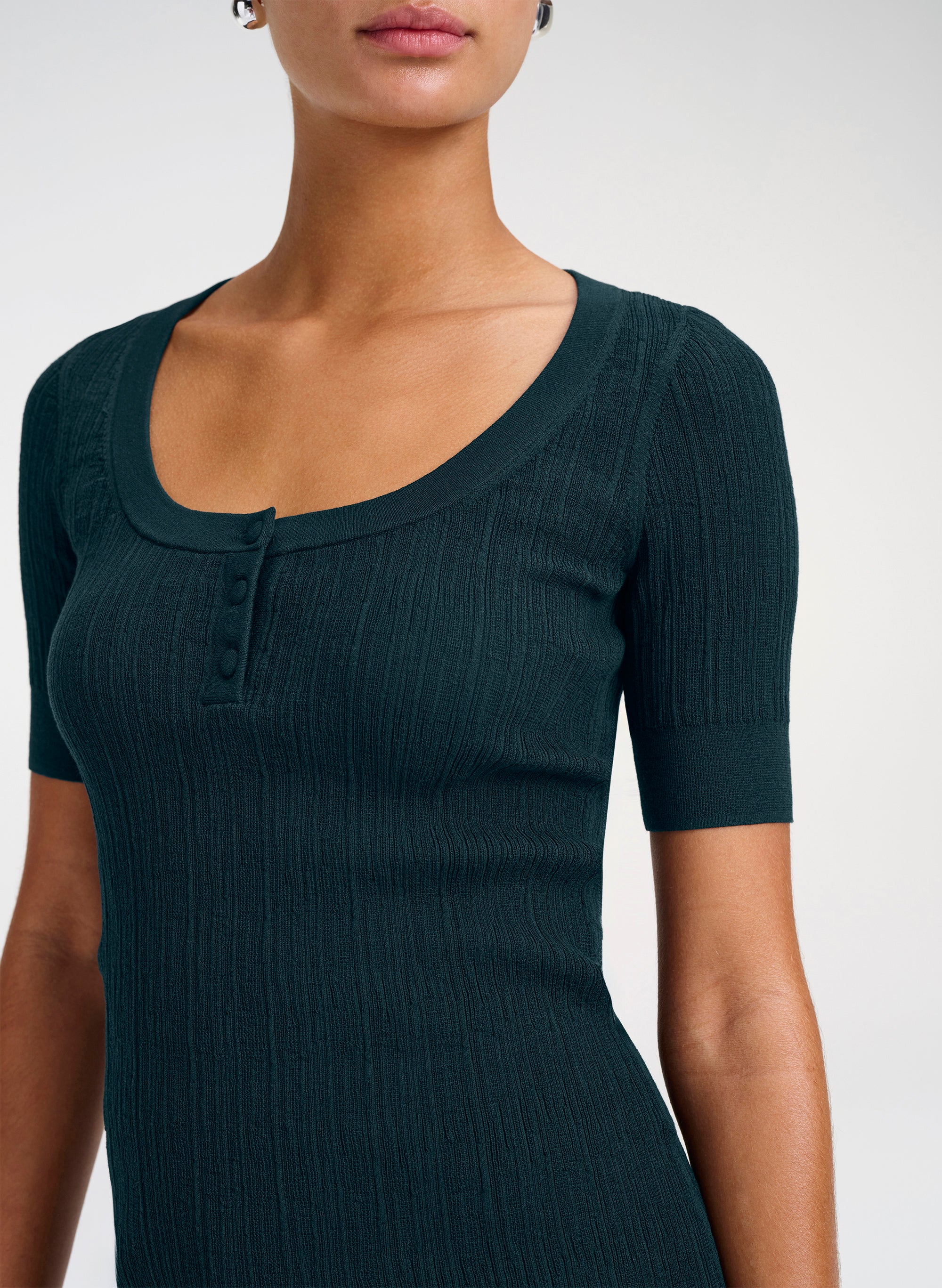 Alette Fine Cotton Knit Top - Image 2