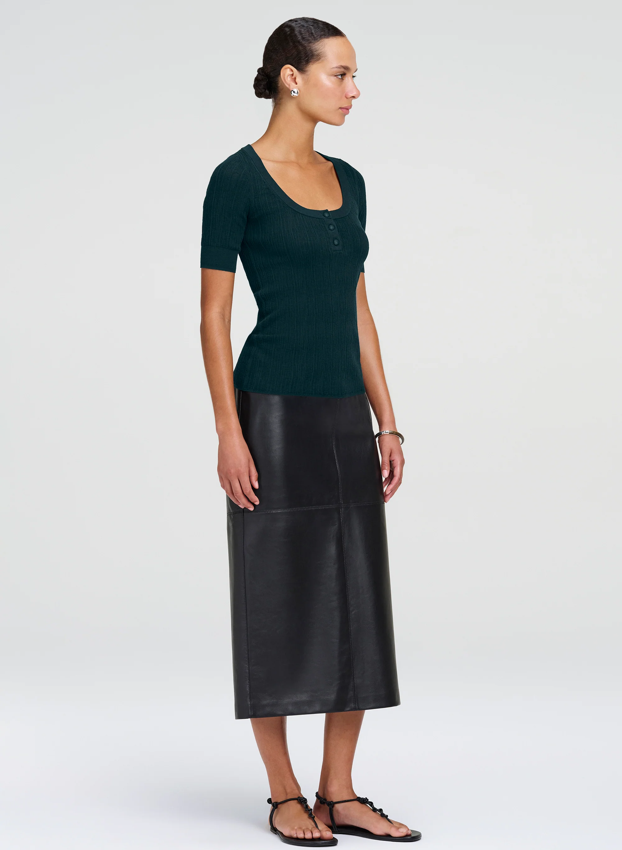 Alette Fine Cotton Knit Top - Image 3
