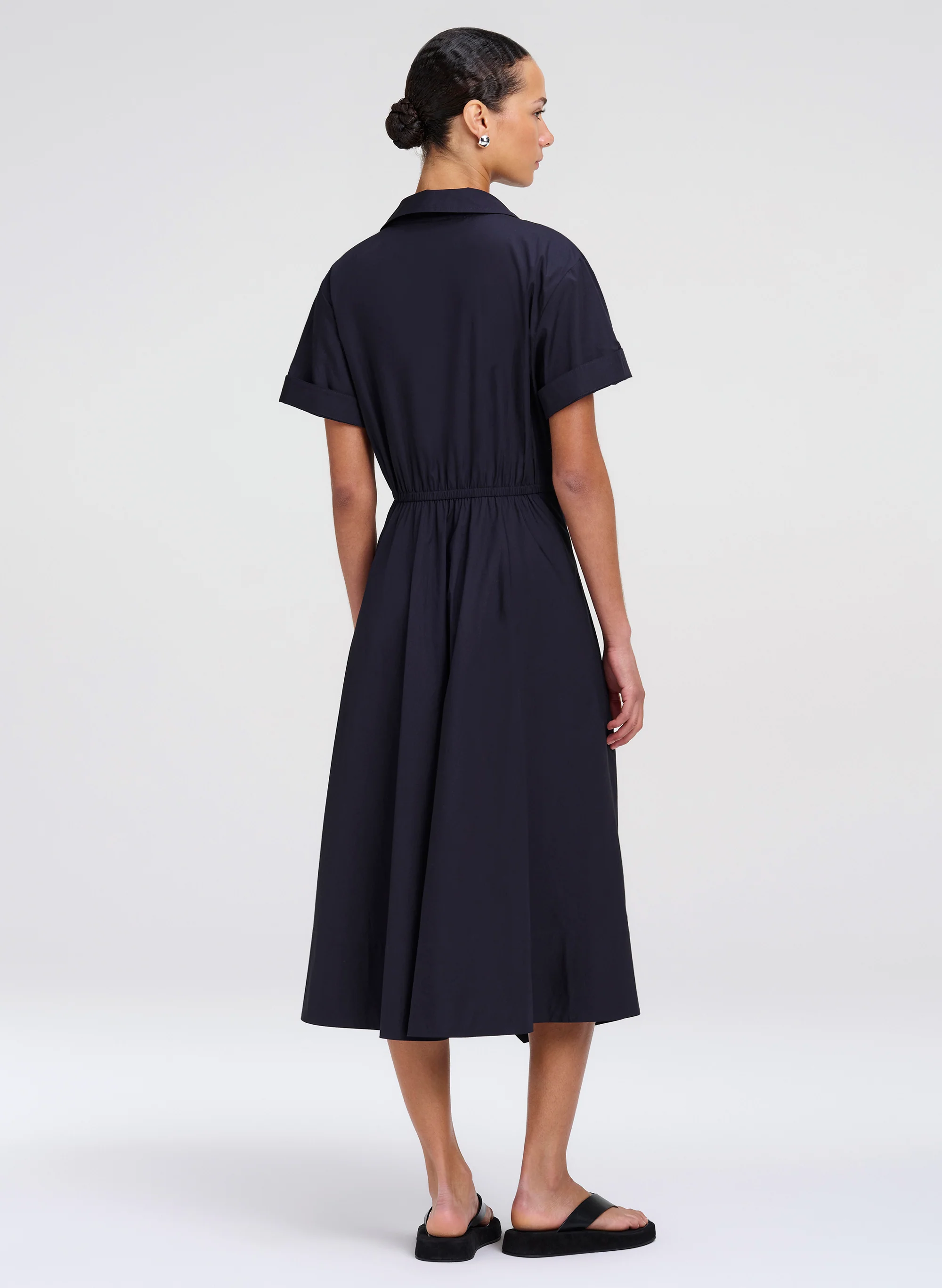Ana Cotton Midi Shirtdress - Image 4