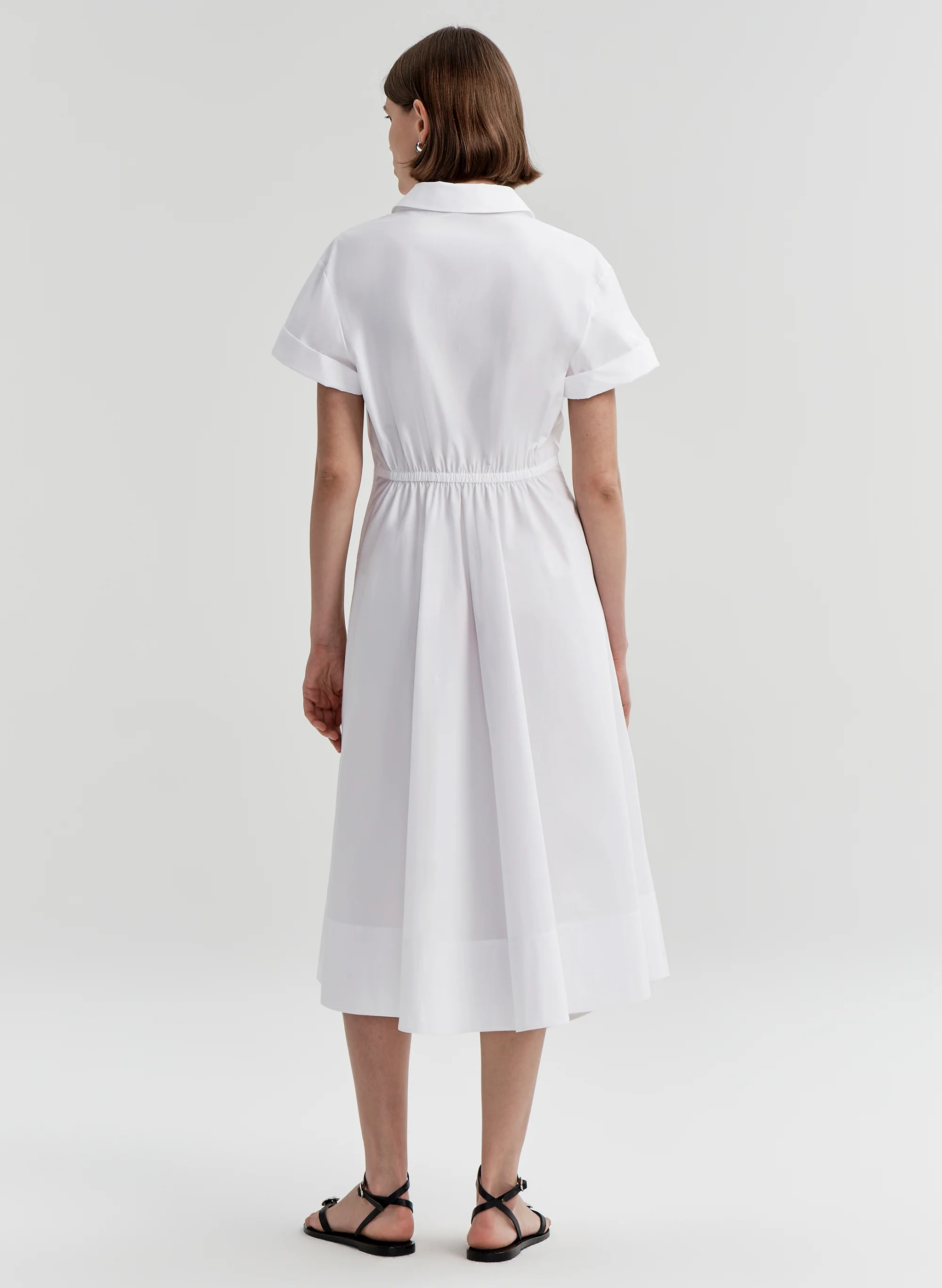 Ana Cotton Midi Shirtdress - Image 5
