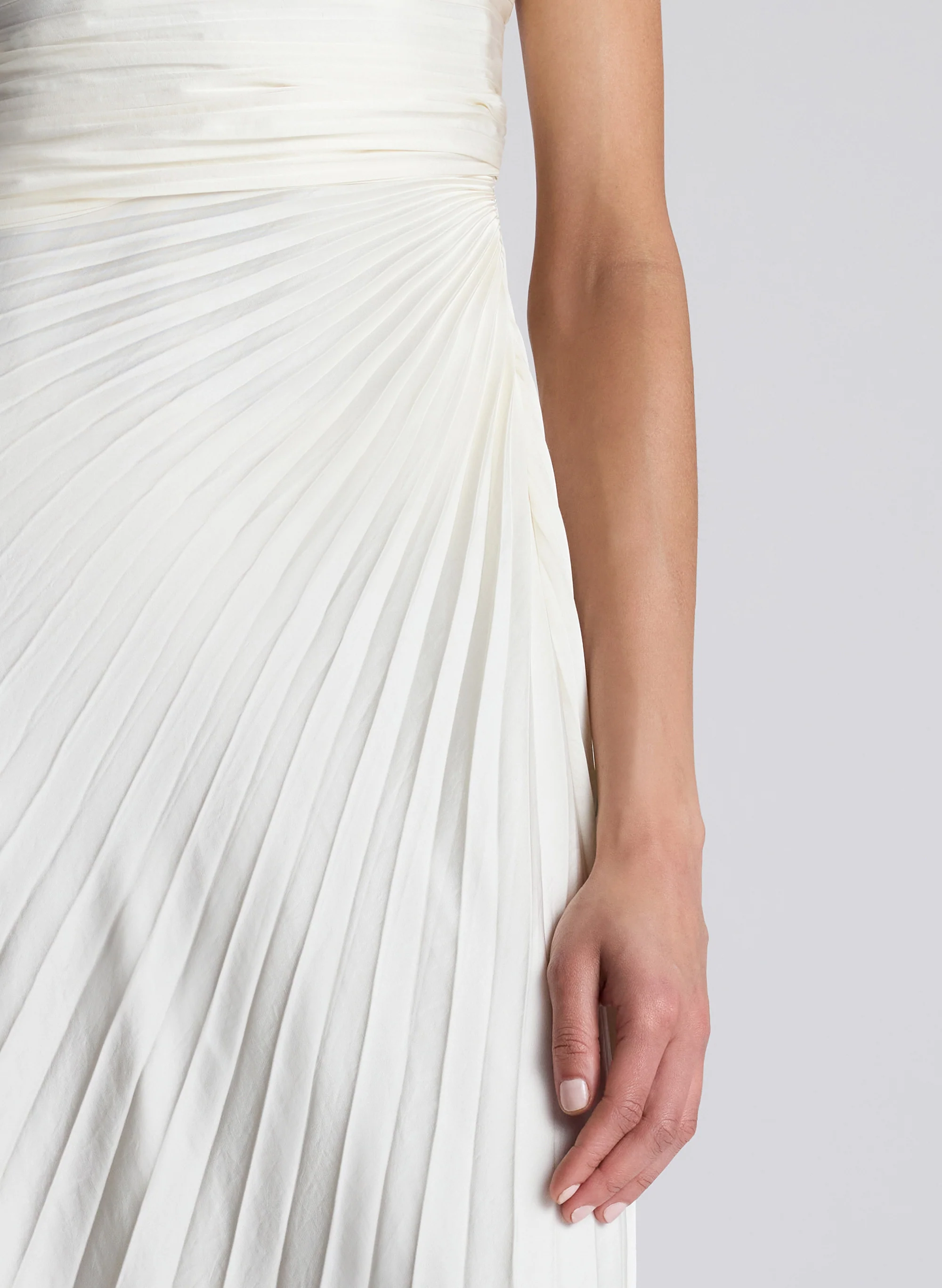 Bianca Strapless Pleated Maxi Dress - Image 2