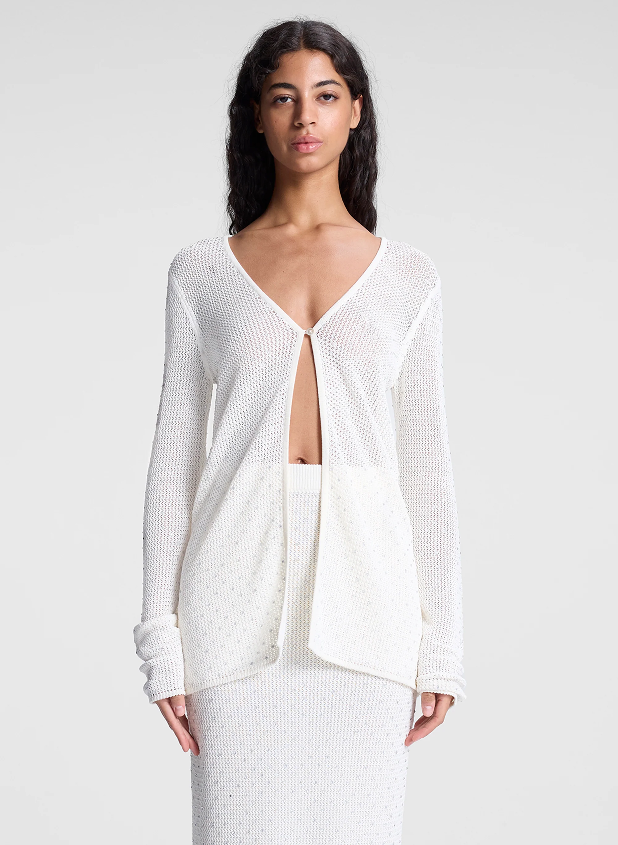 Brandy Embellished Knit Cardigan