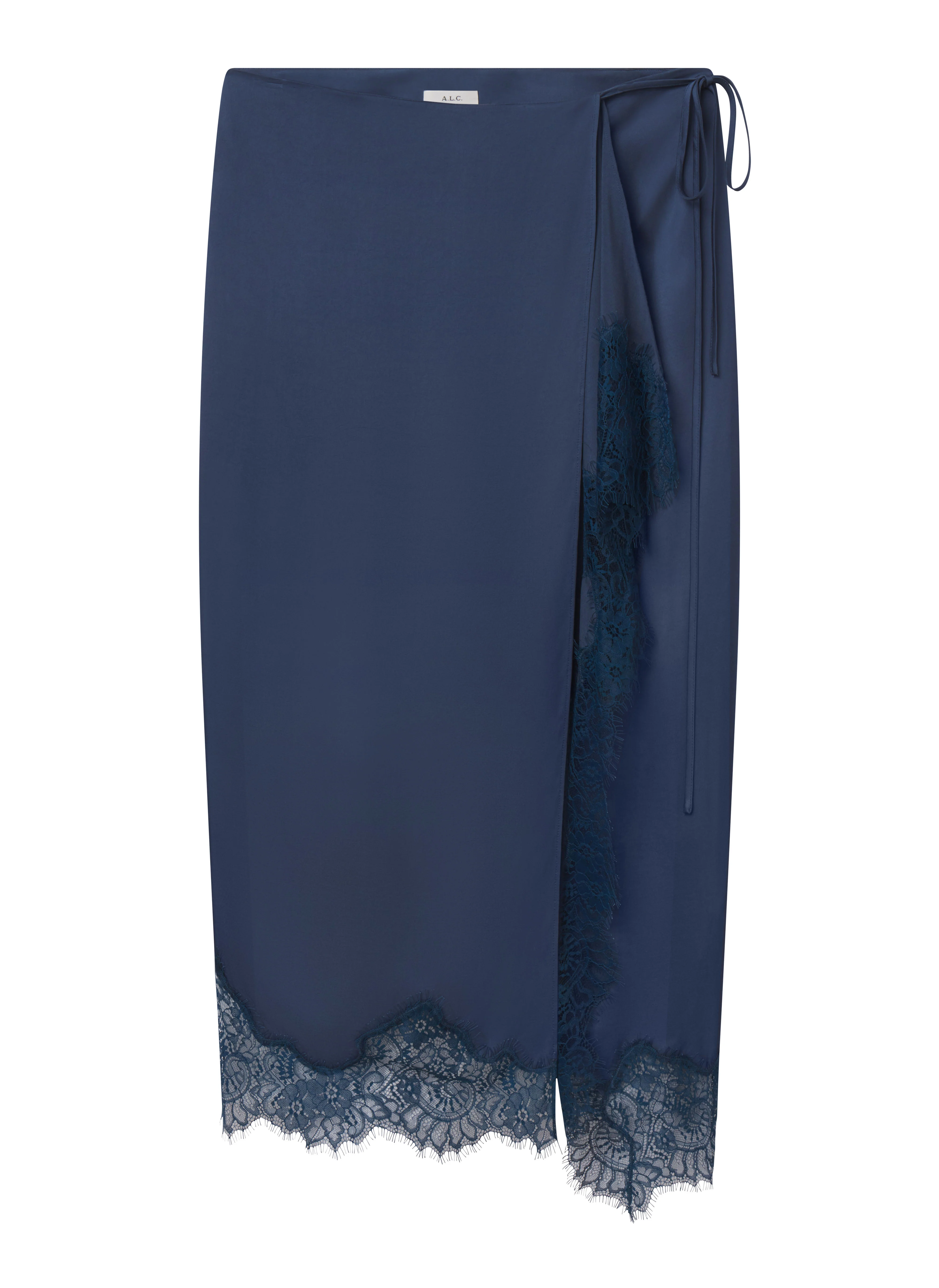 Bree Satin and Lace Midi Skirt - Image 5