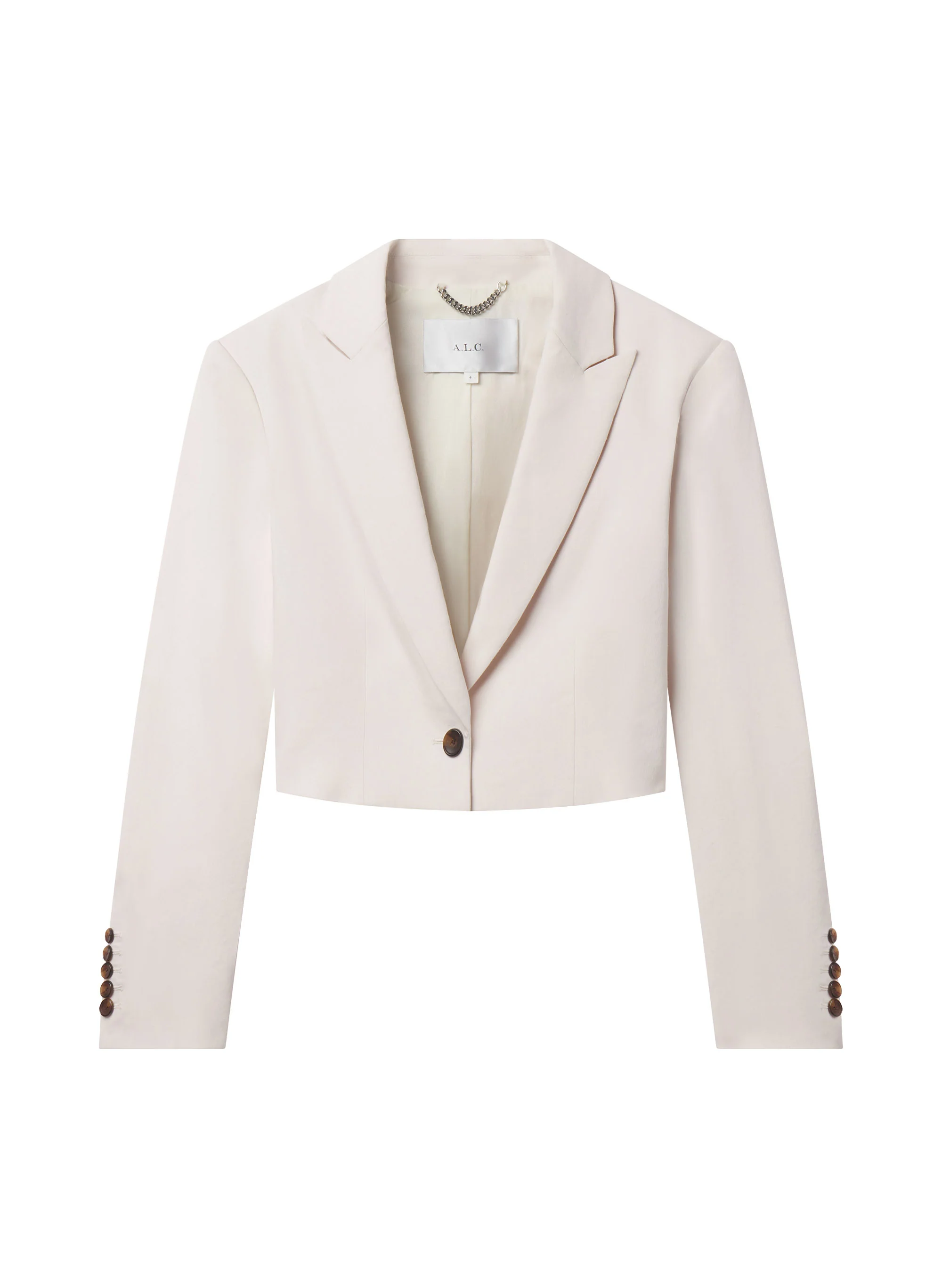 Cam Cropped Linen Jacket - Image 7