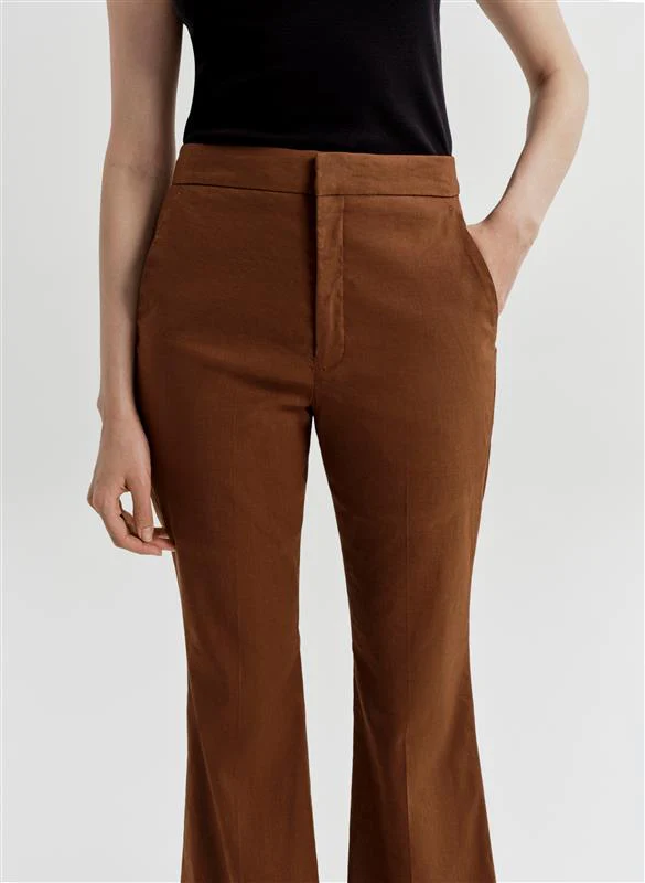 Cropped Sophie Linen Pant - Image 3