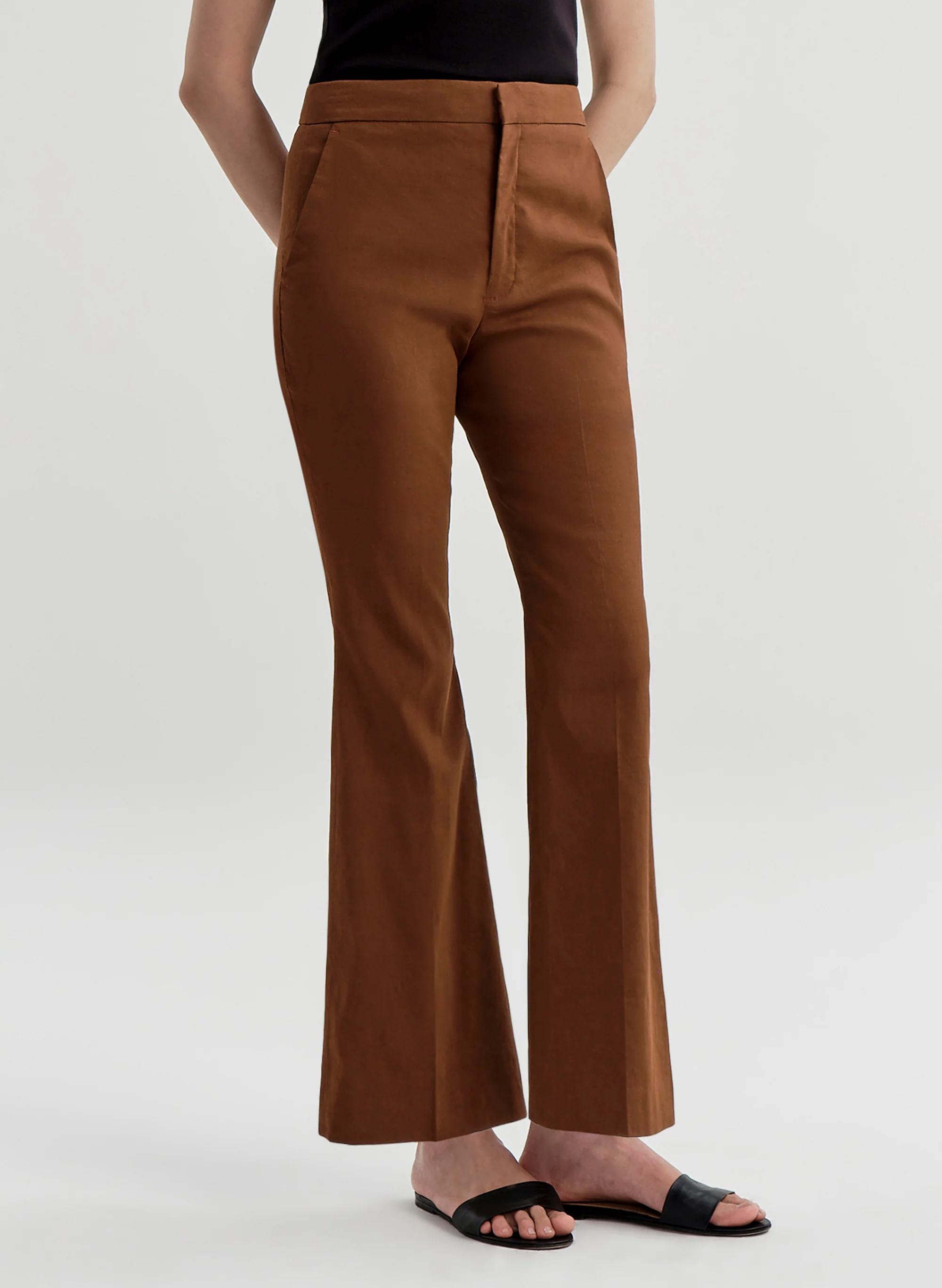 Cropped Sophie Linen Pant - Image 4