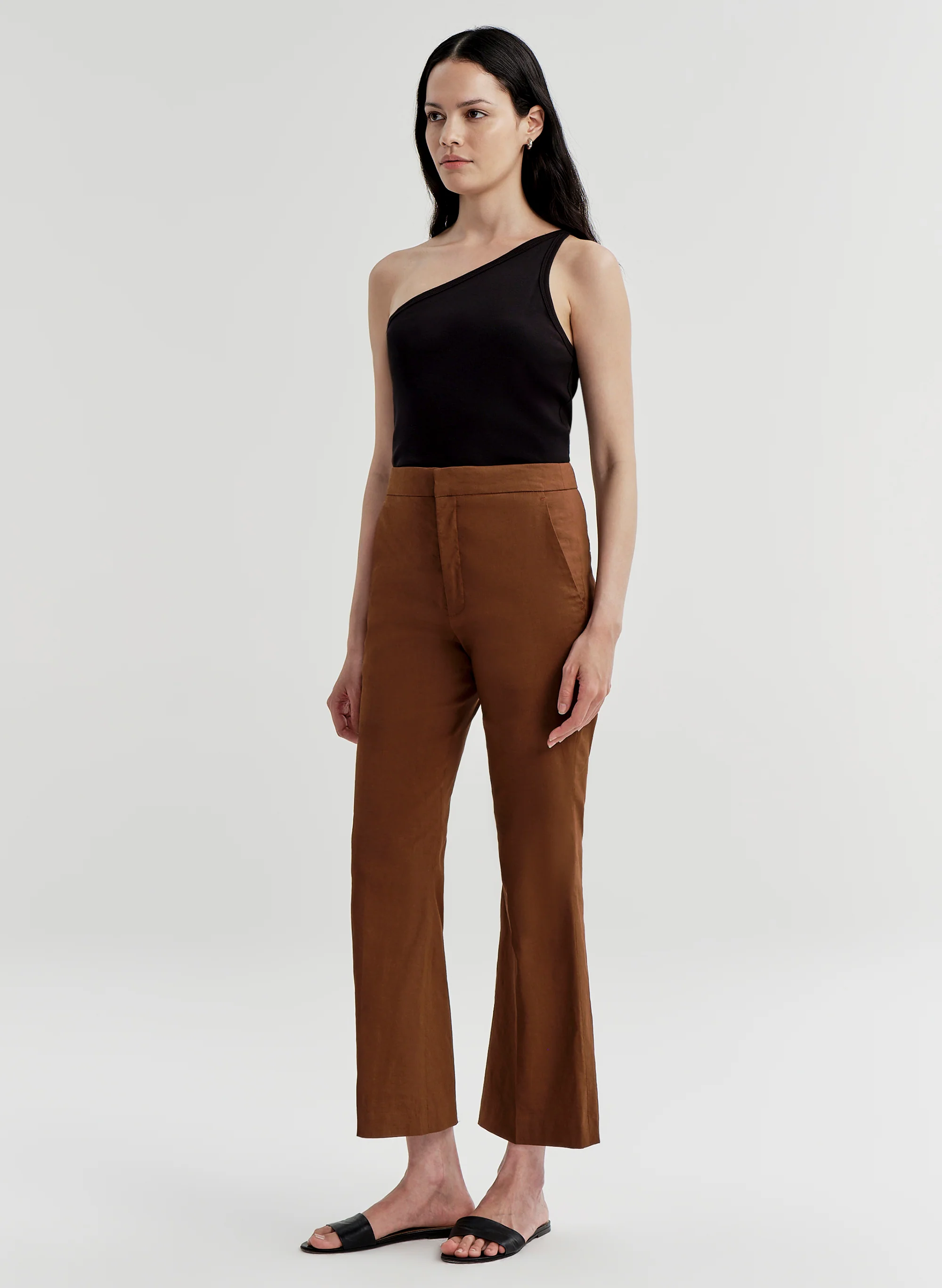 Cropped Sophie Linen Pant - Image 5