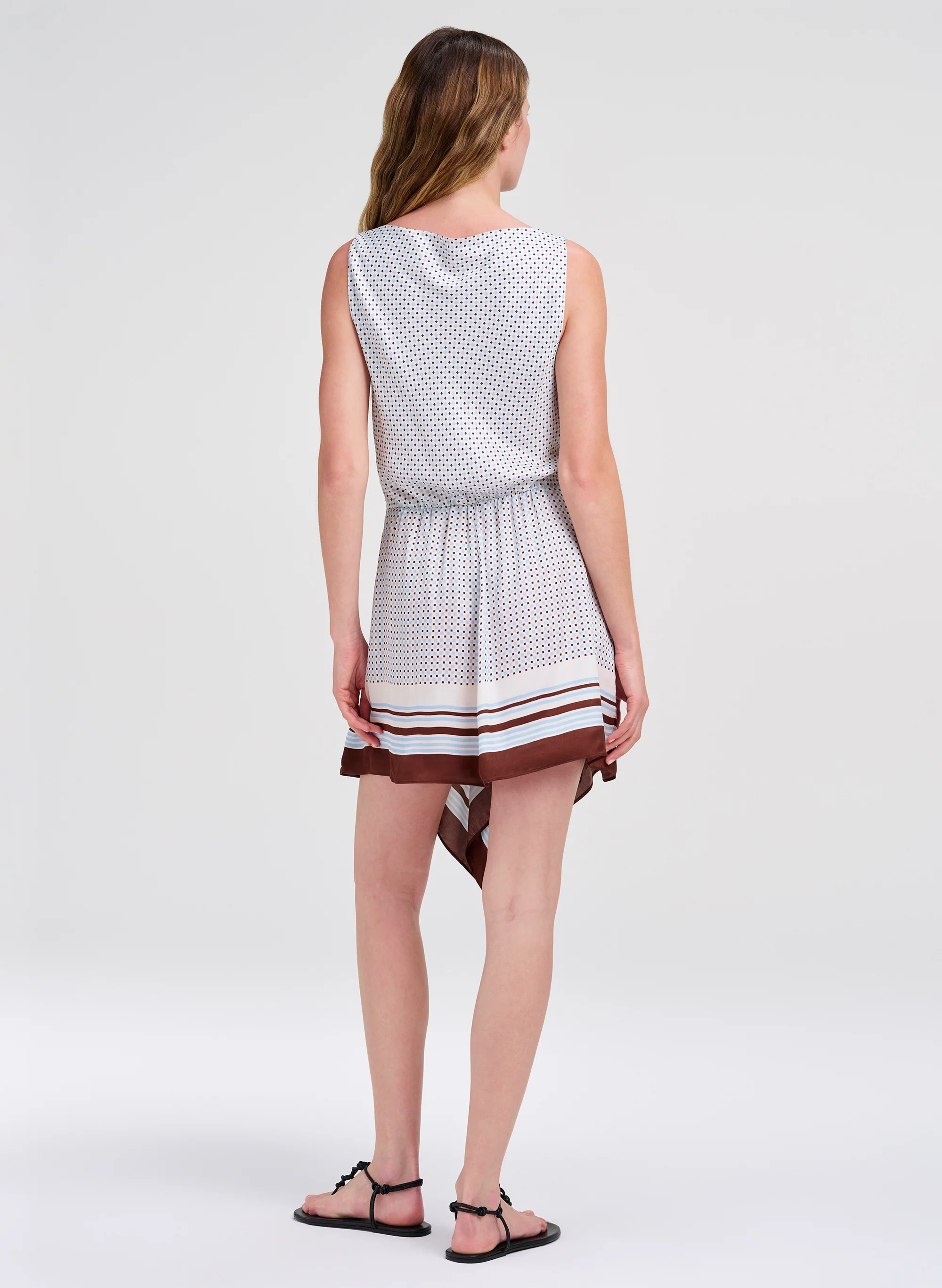 Dea Scarf Print Mini Dress - Image 4
