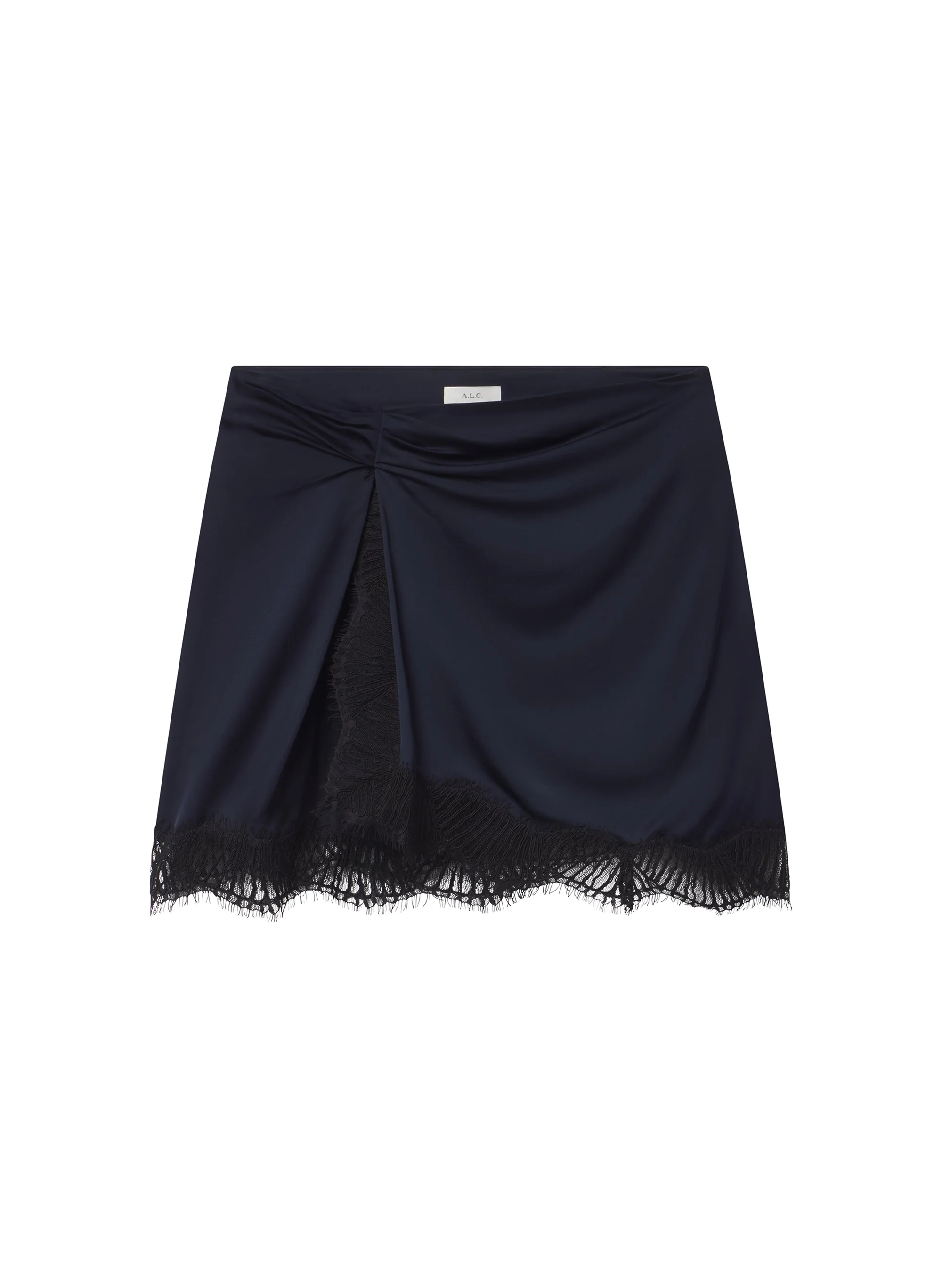 Dion Satin and Lace Mini Skirt - Image 6
