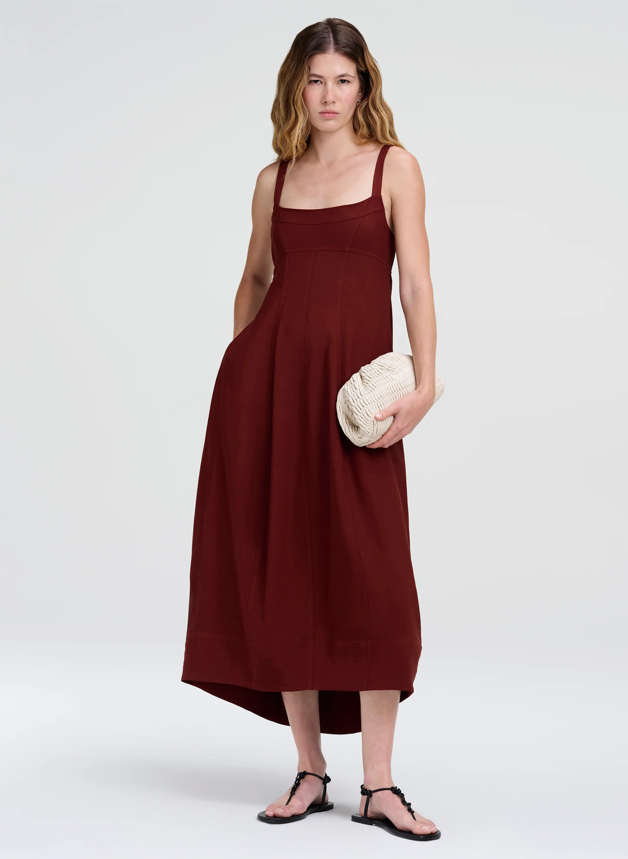 Elisha Stretch Linen Midi Dress - Image 2