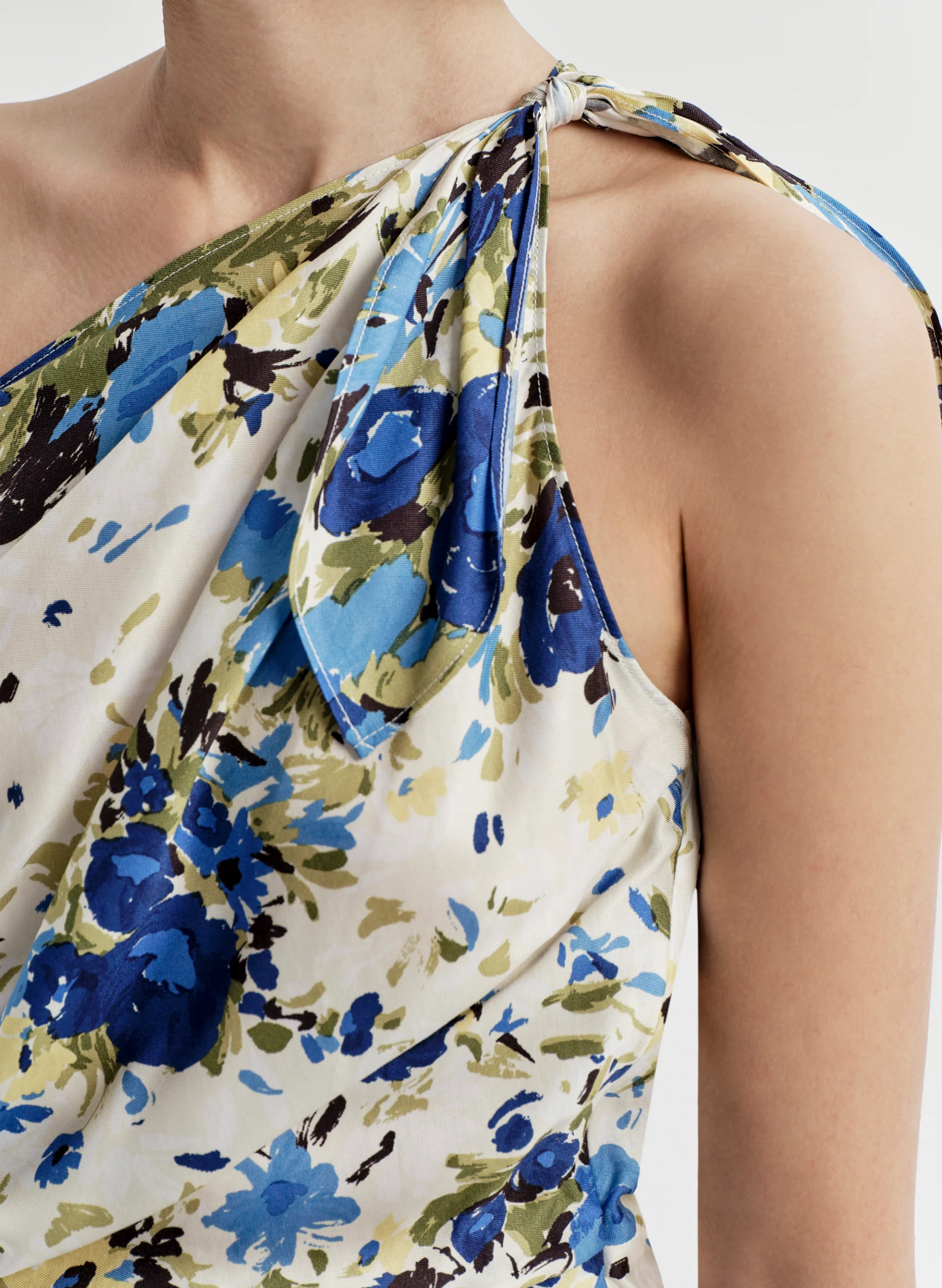 Elliana Floral One Shoulder Top - Image 2