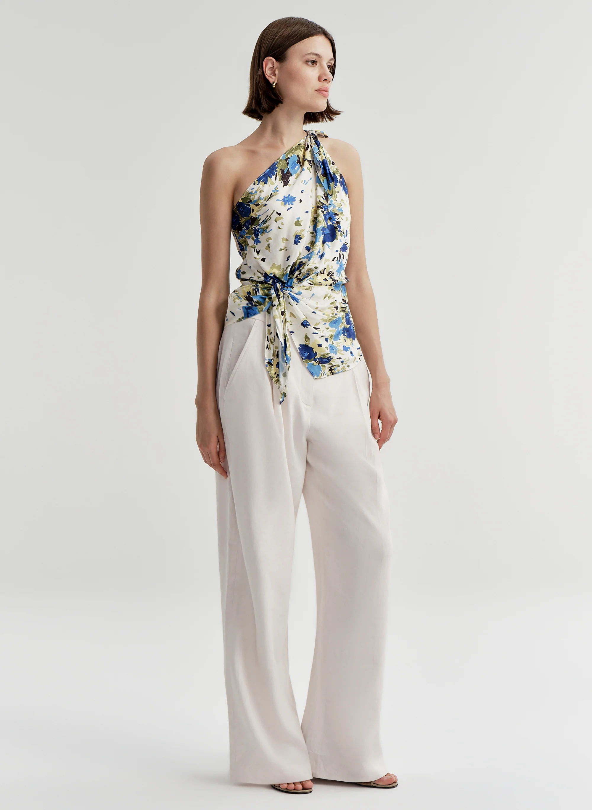 Elliana Floral One Shoulder Top - Image 4