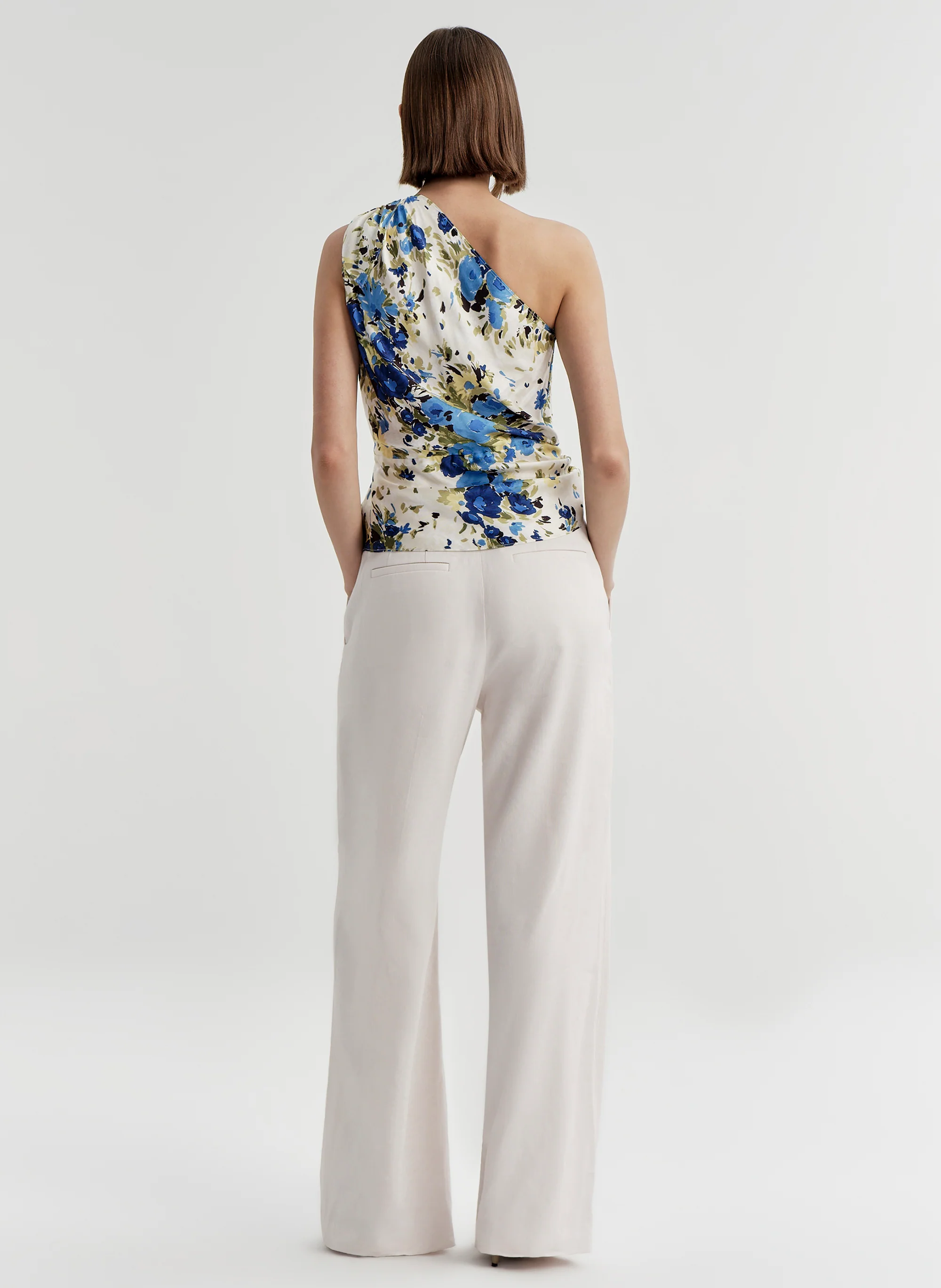 Elliana Floral One Shoulder Top - Image 6