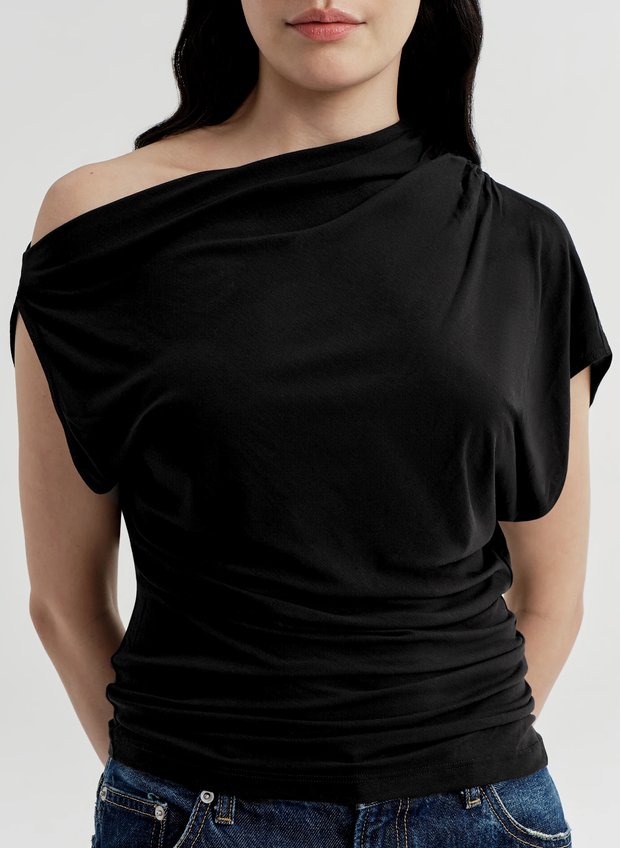 Emi One Shoulder Tee - Image 2