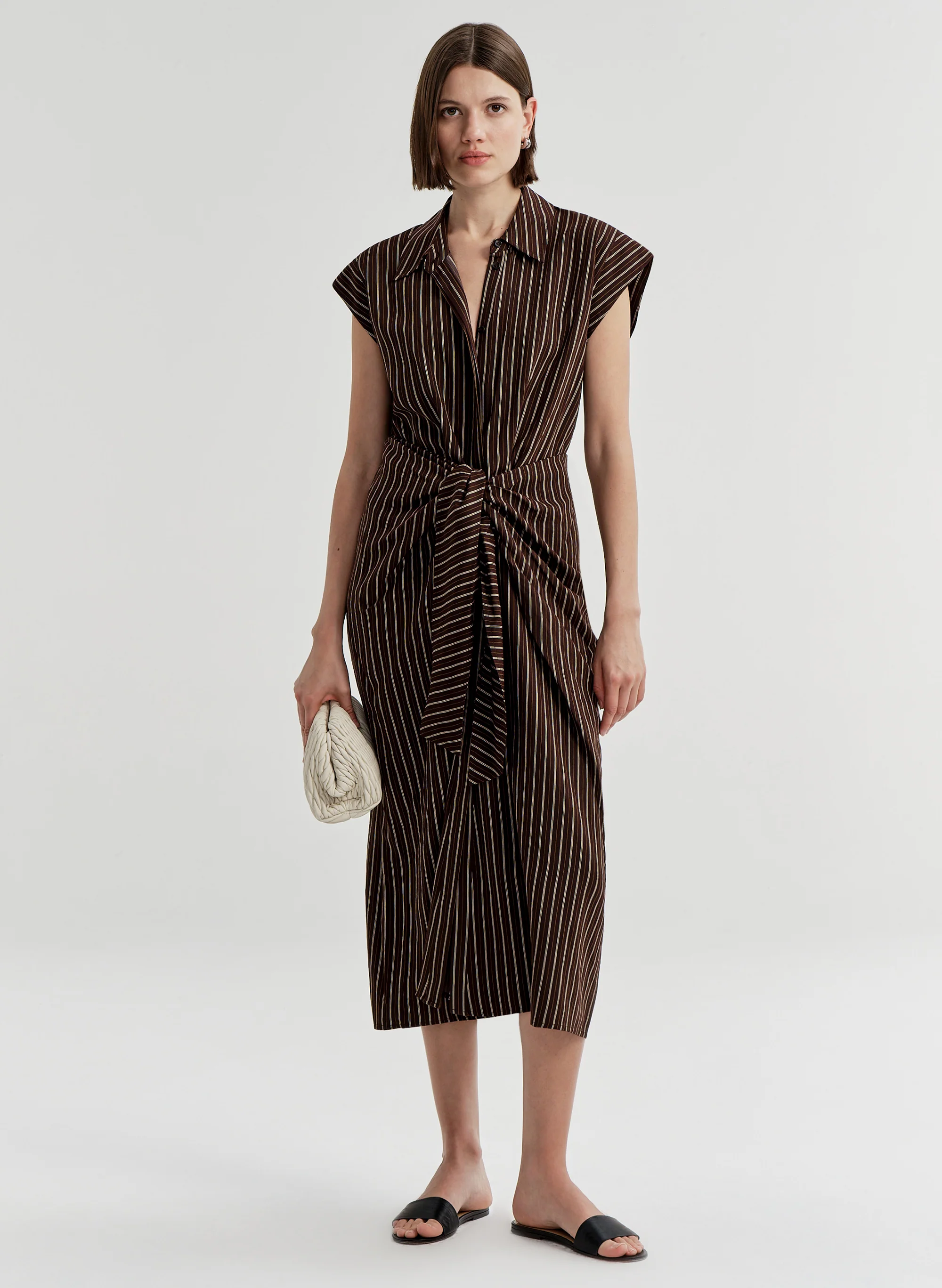 Emilia Striped Midi Dress