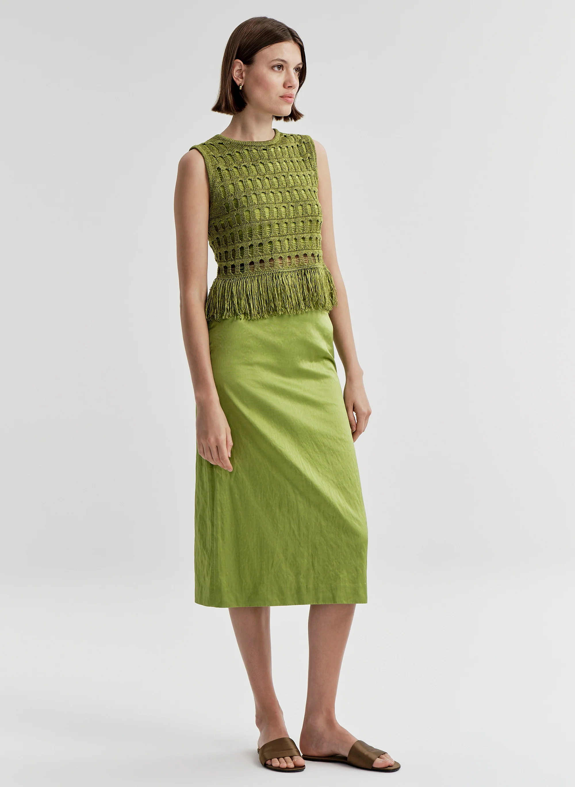 Esme Crochet Fringe Top - Image 3