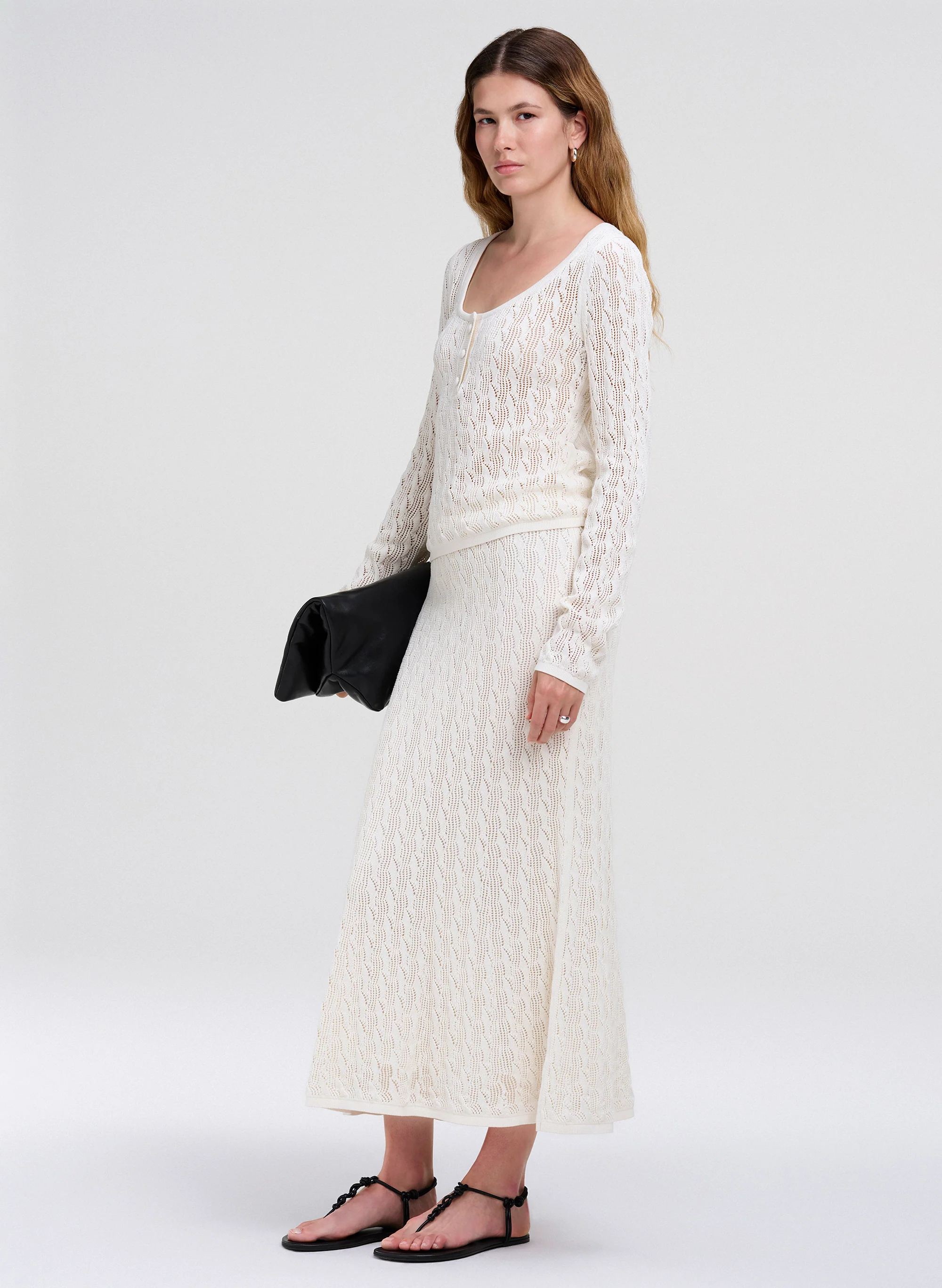 Estelle Silk Cotton Knit Top - Image 3