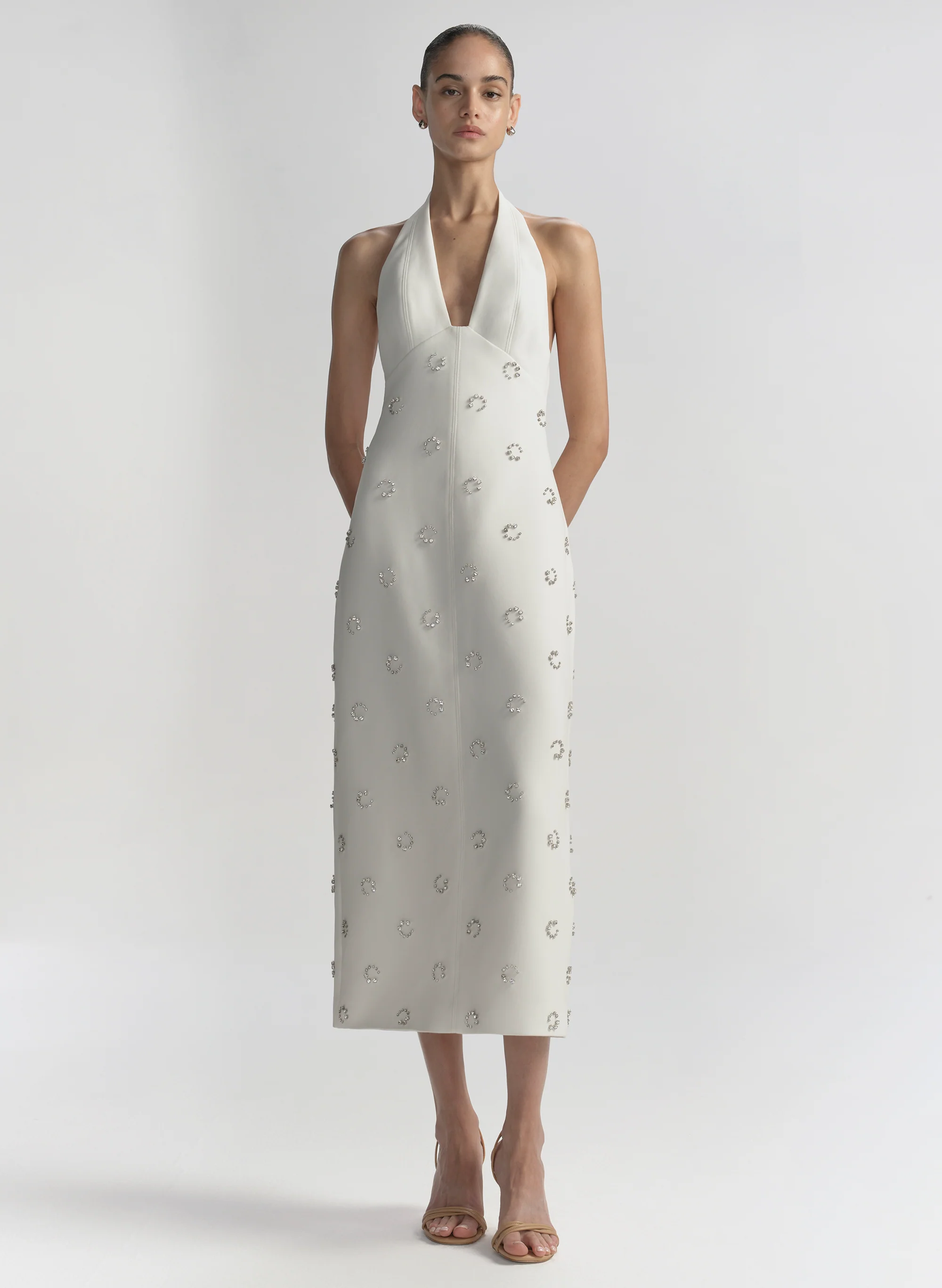 Eva Embellished Midi Dress