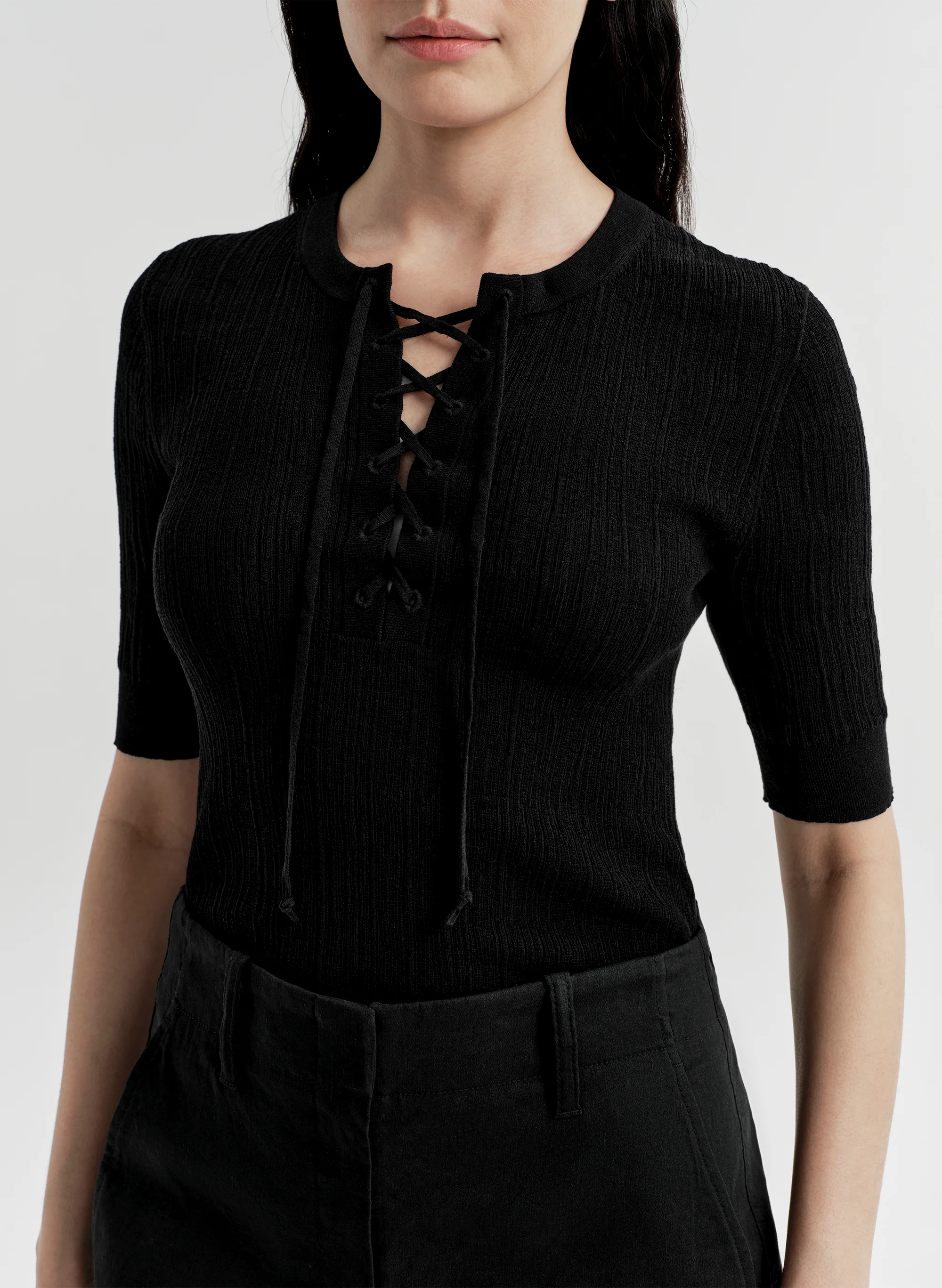Fawn Fine Cotton Knit Top - Image 2