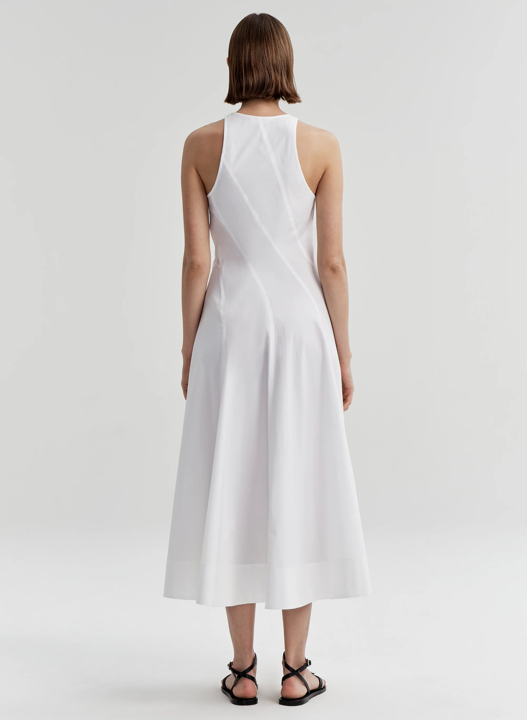 Gemma Stretch Cotton Midi Dress - Image 6