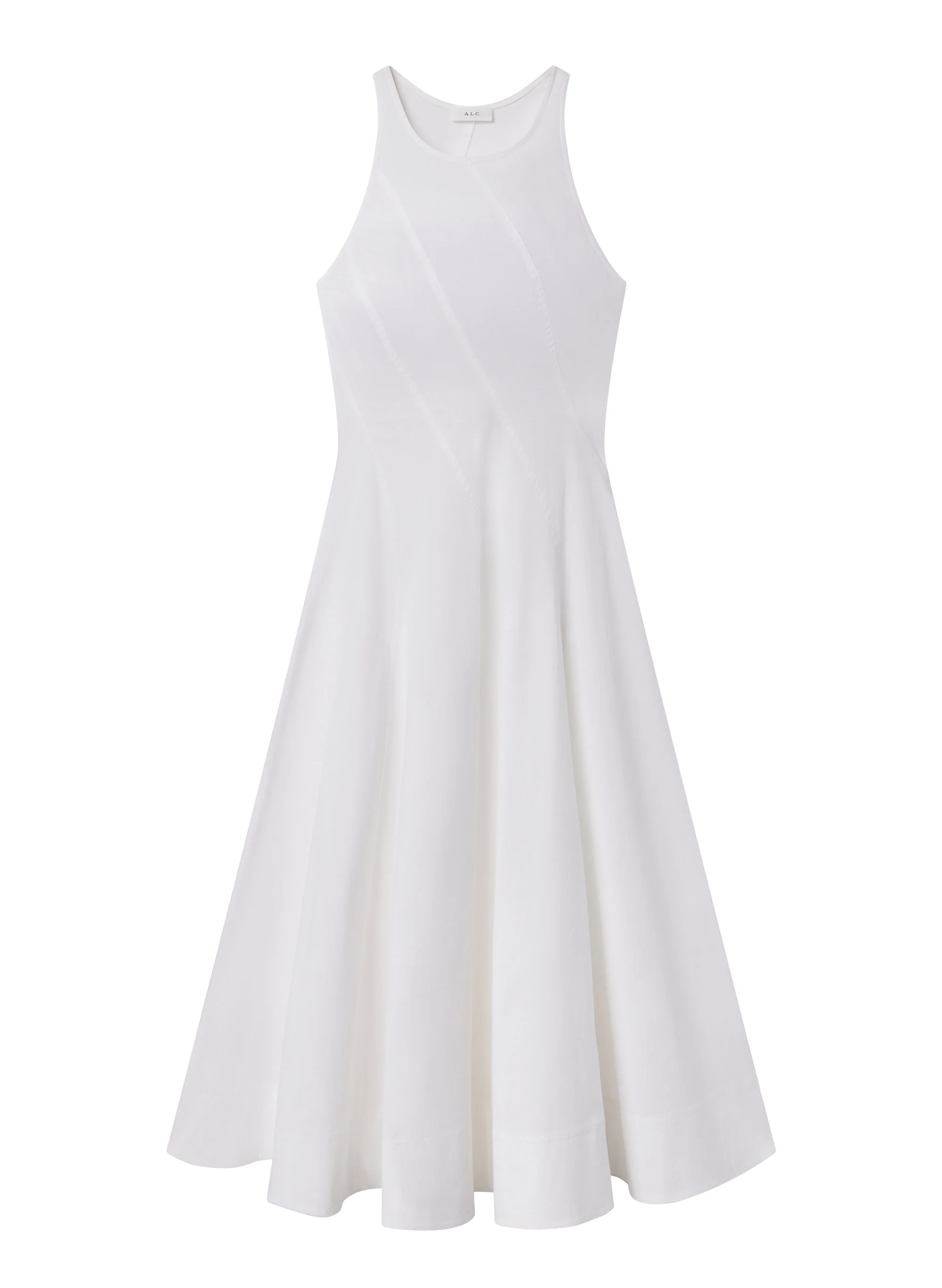 Gemma Stretch Cotton Midi Dress - Image 7