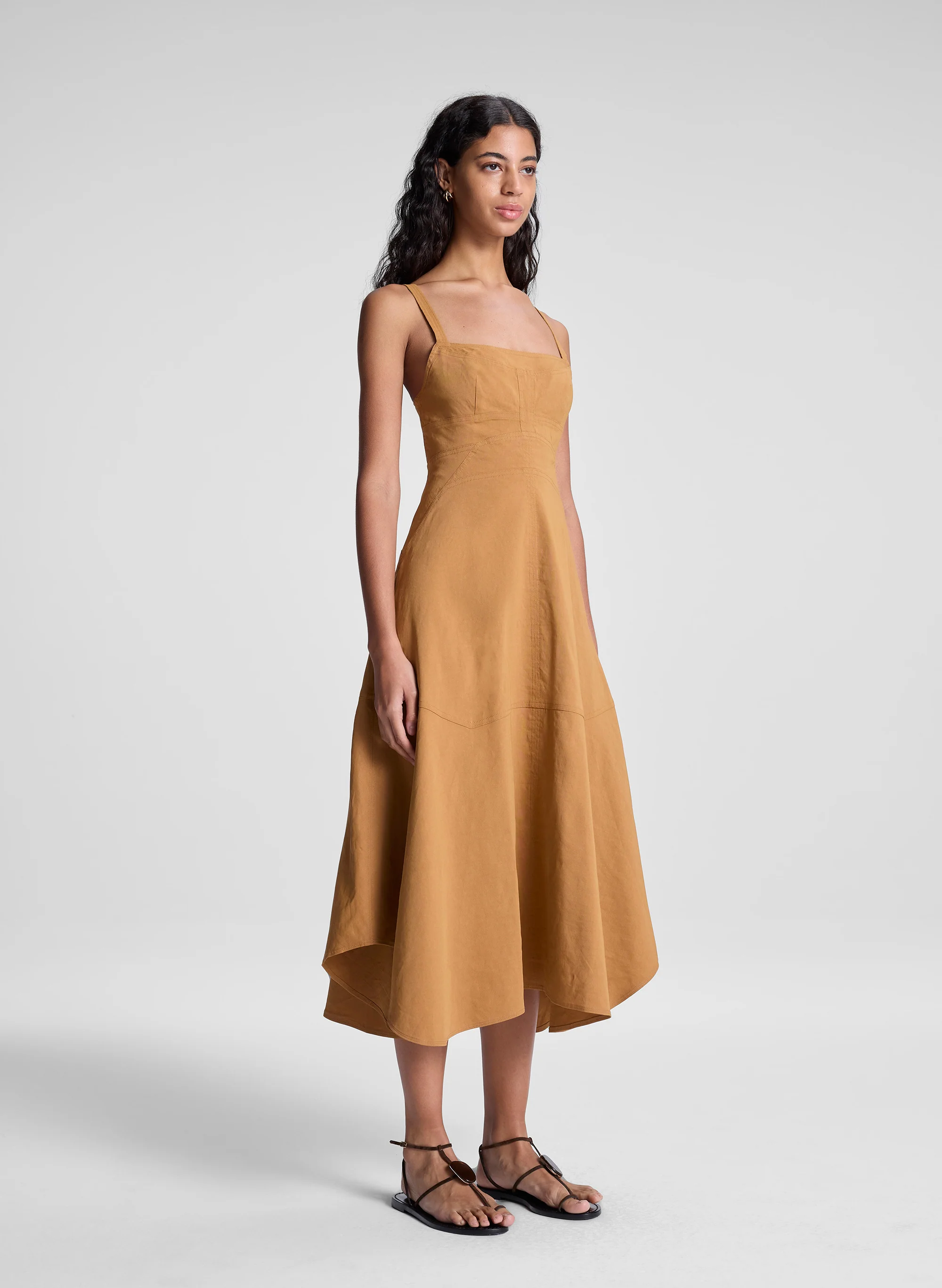 Harlow Linen Midi Dress - Image 3