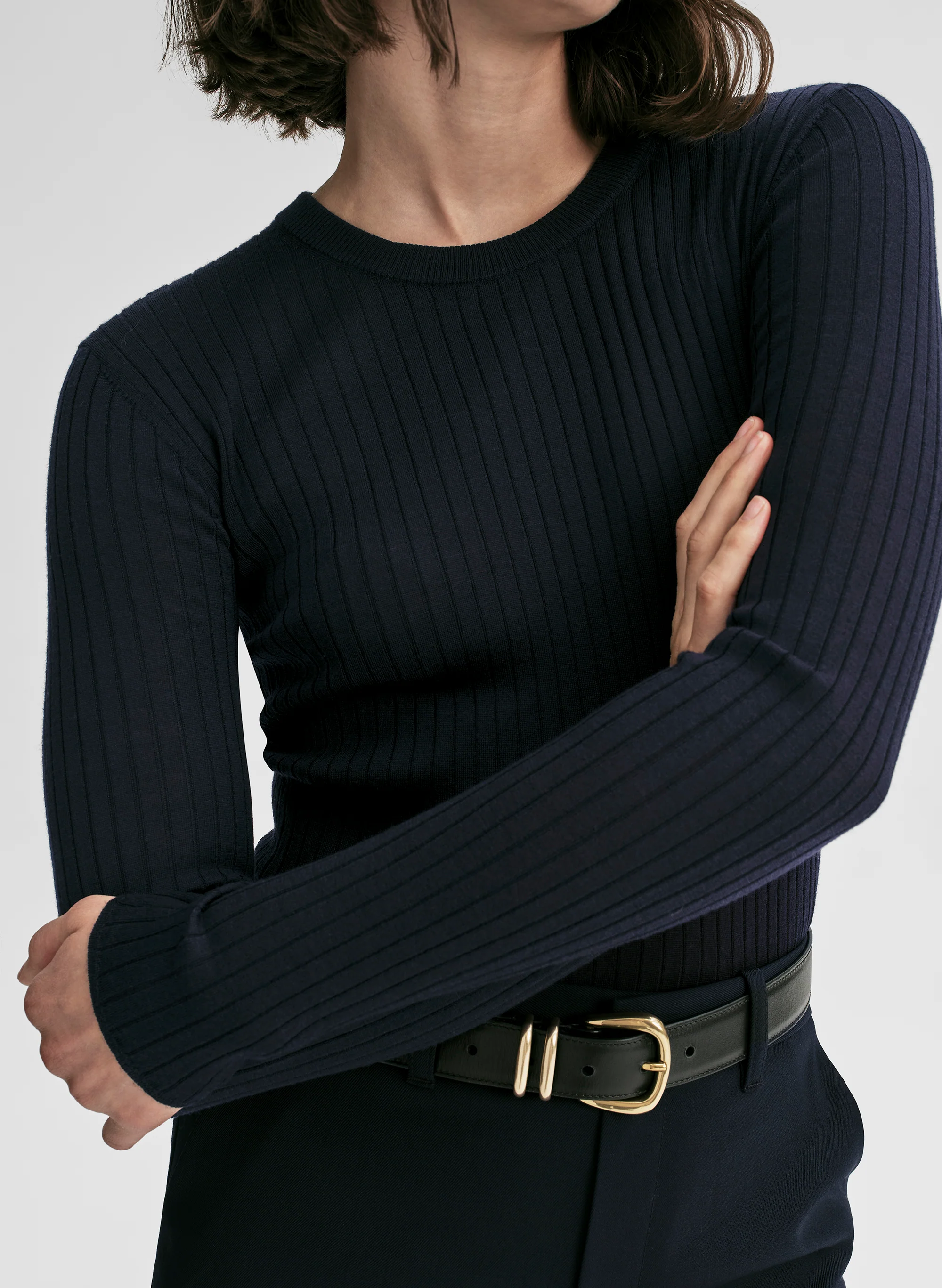 Kyle Ribbed Merino Top - Image 2