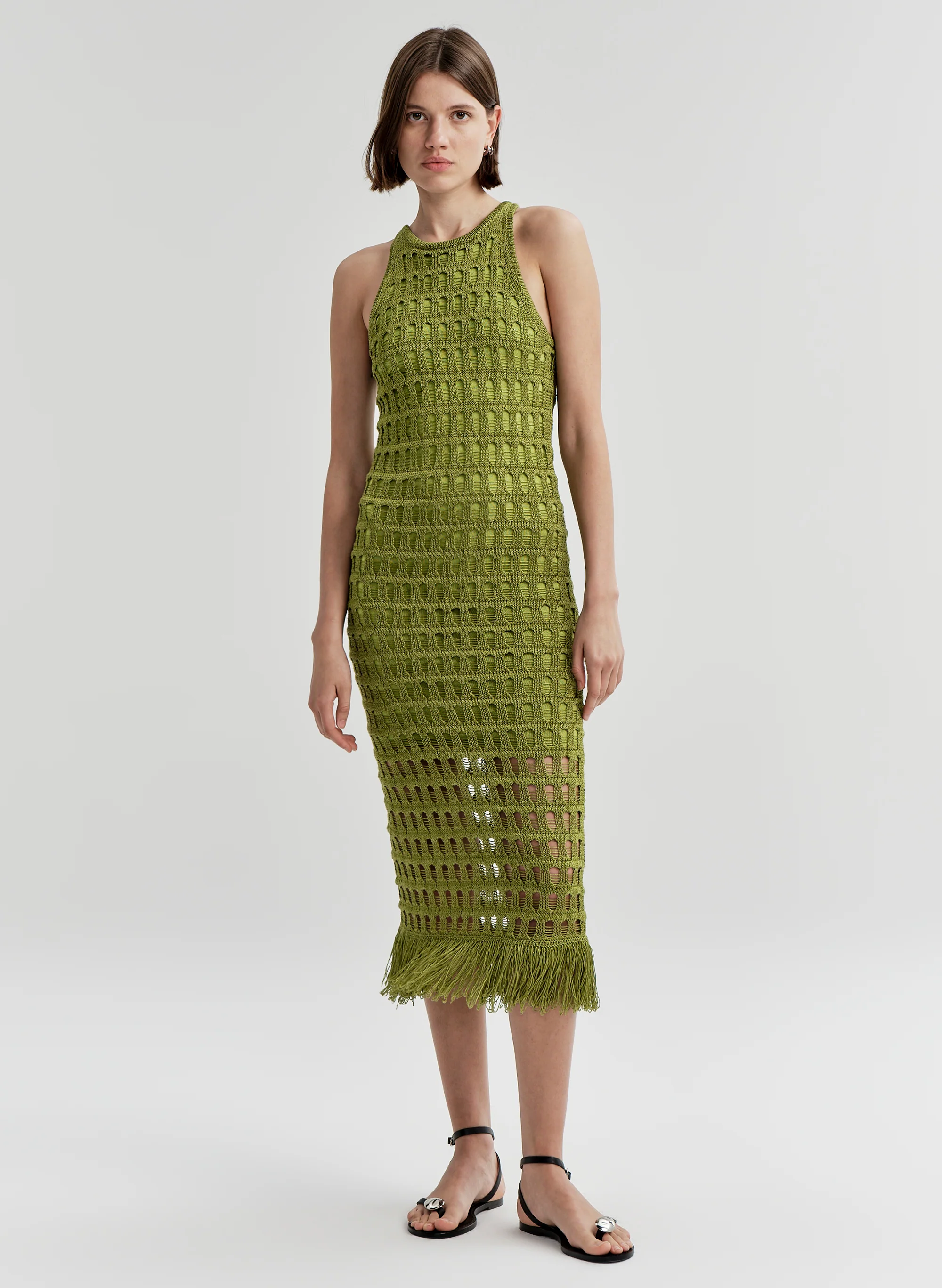 Leilani Crochet Fringe Midi Dress - Image 2