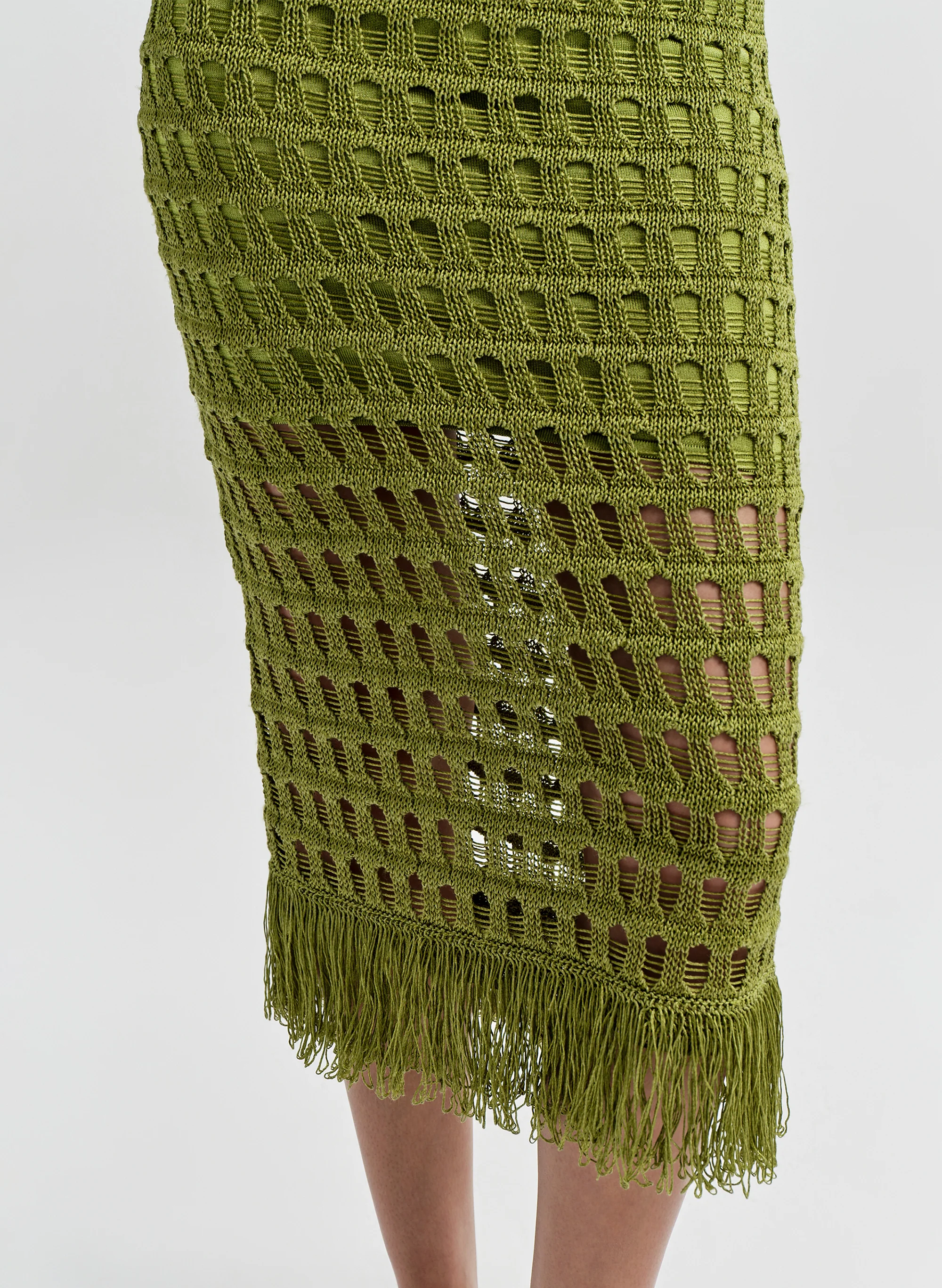 Leilani Crochet Fringe Midi Dress - Image 4