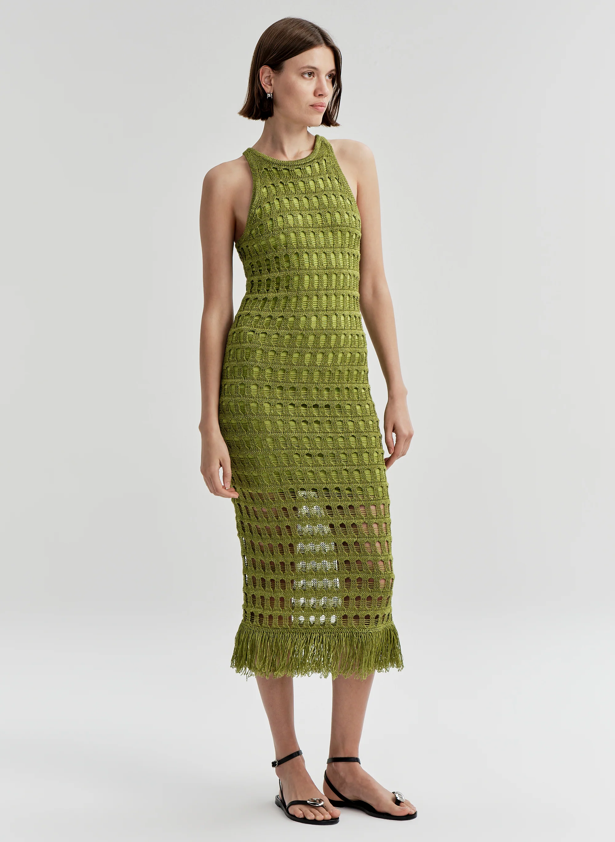 Leilani Crochet Fringe Midi Dress - Image 6
