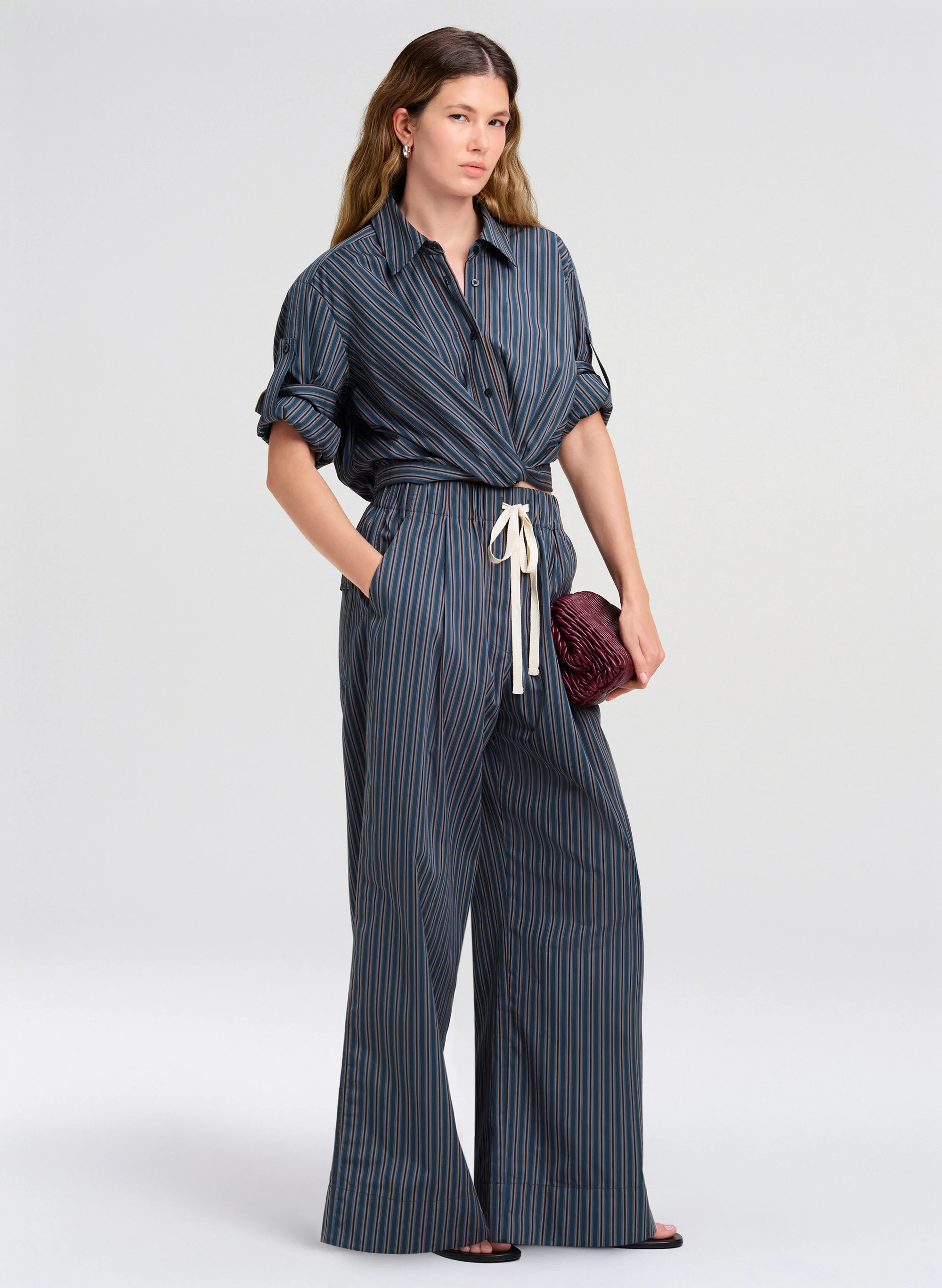 Leo Cropped Cotton Shirt - Image 3