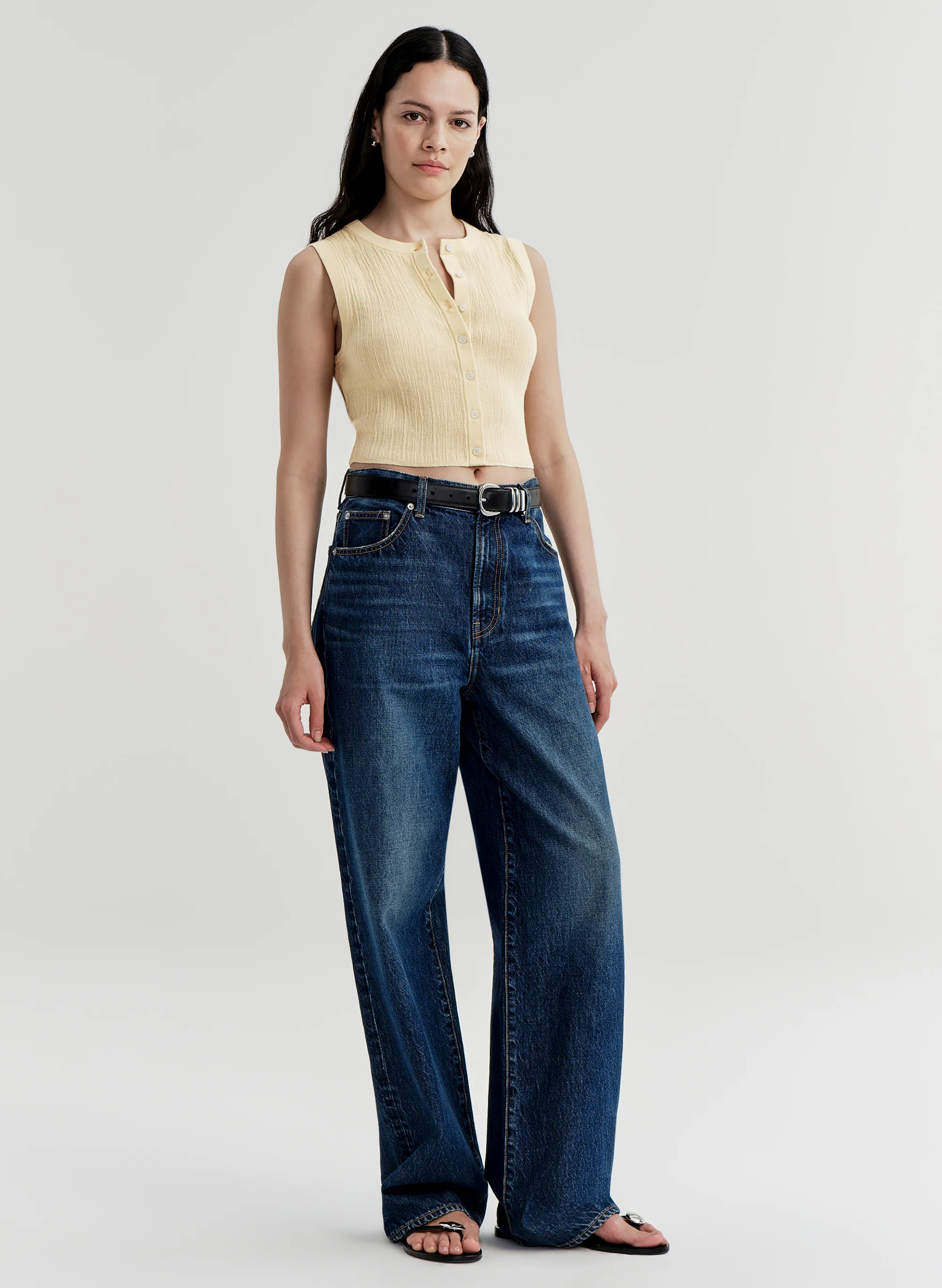 Lottie Fine Cotton Cropped Top - Image 3