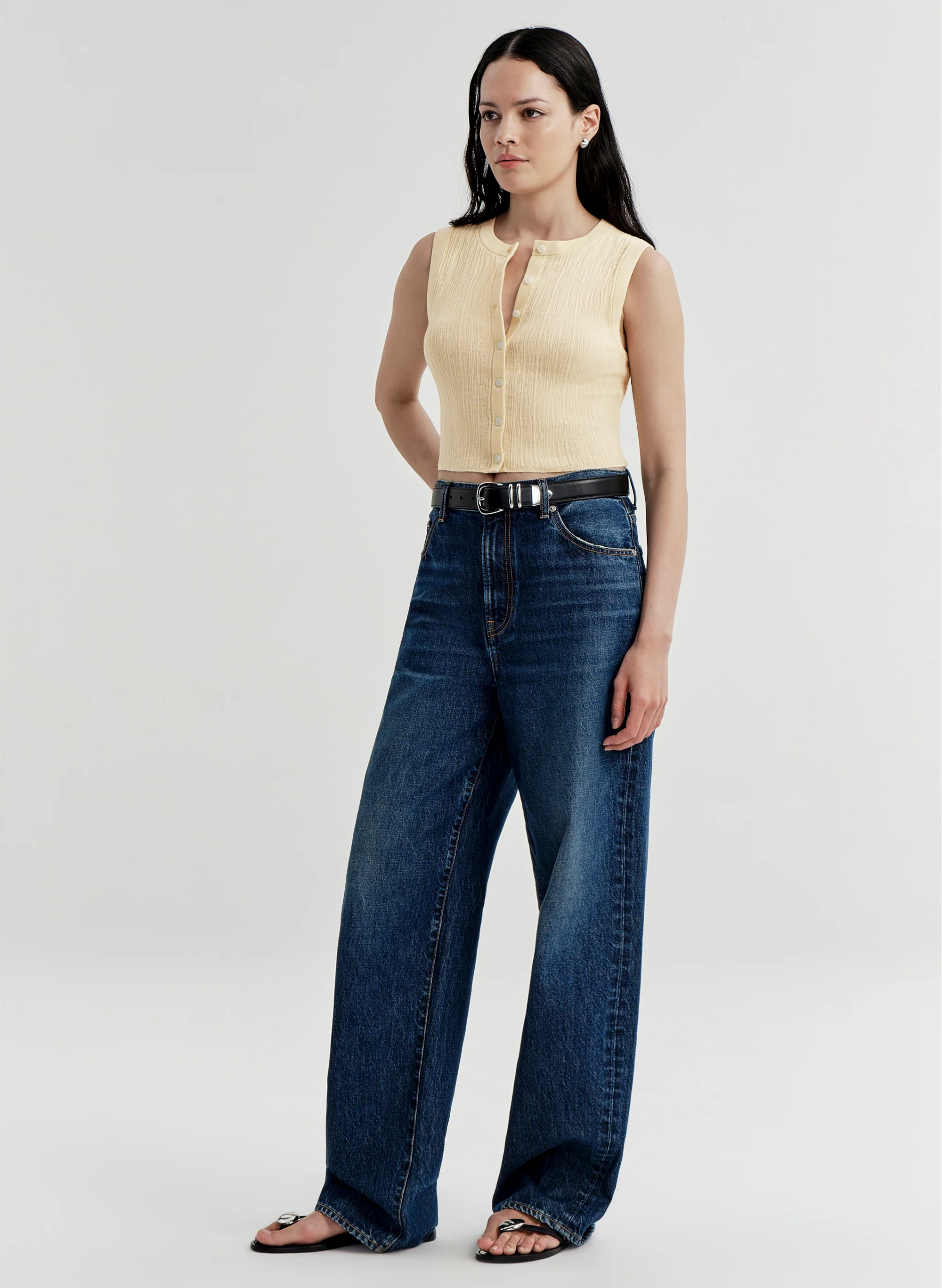 Lottie Fine Cotton Cropped Top - Image 4