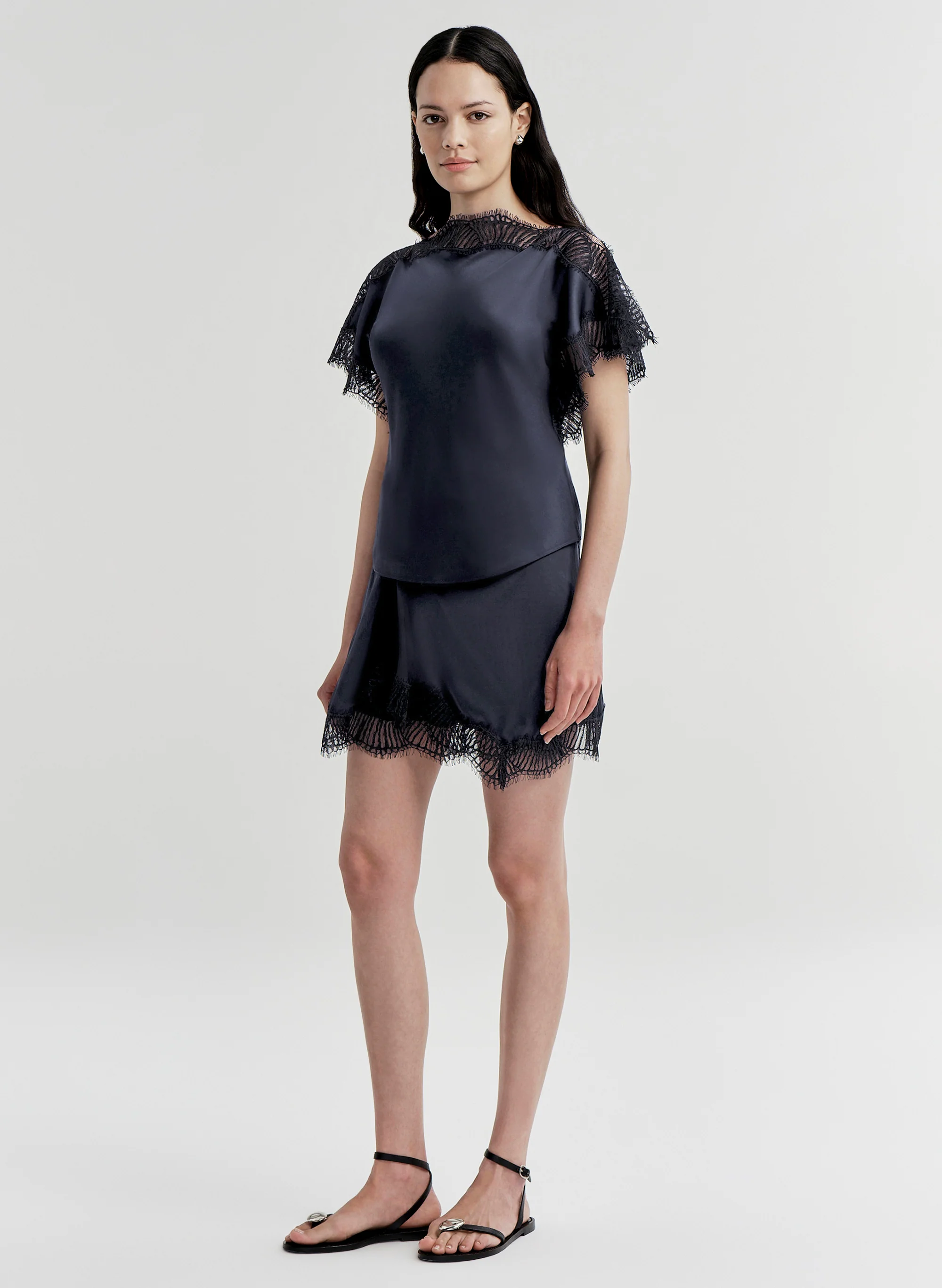 Luna Satin and Lace Top - Image 4