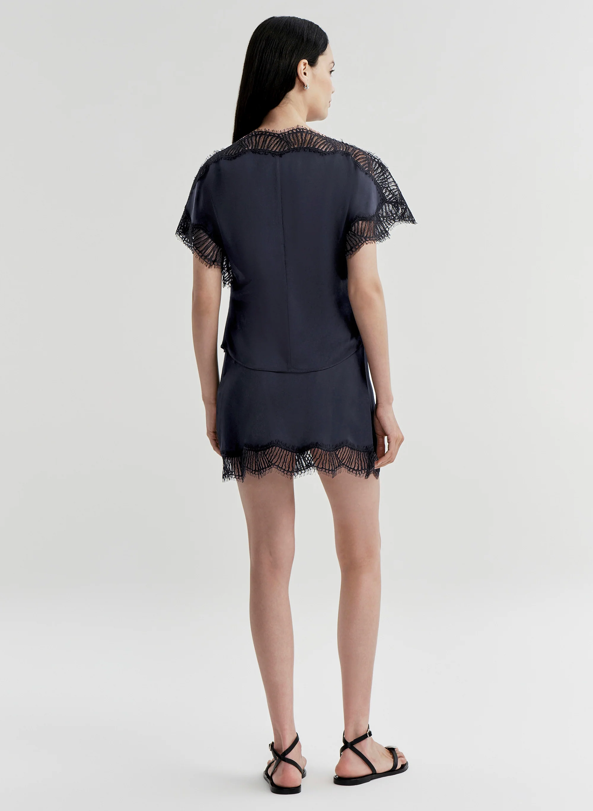 Luna Satin and Lace Top - Image 5