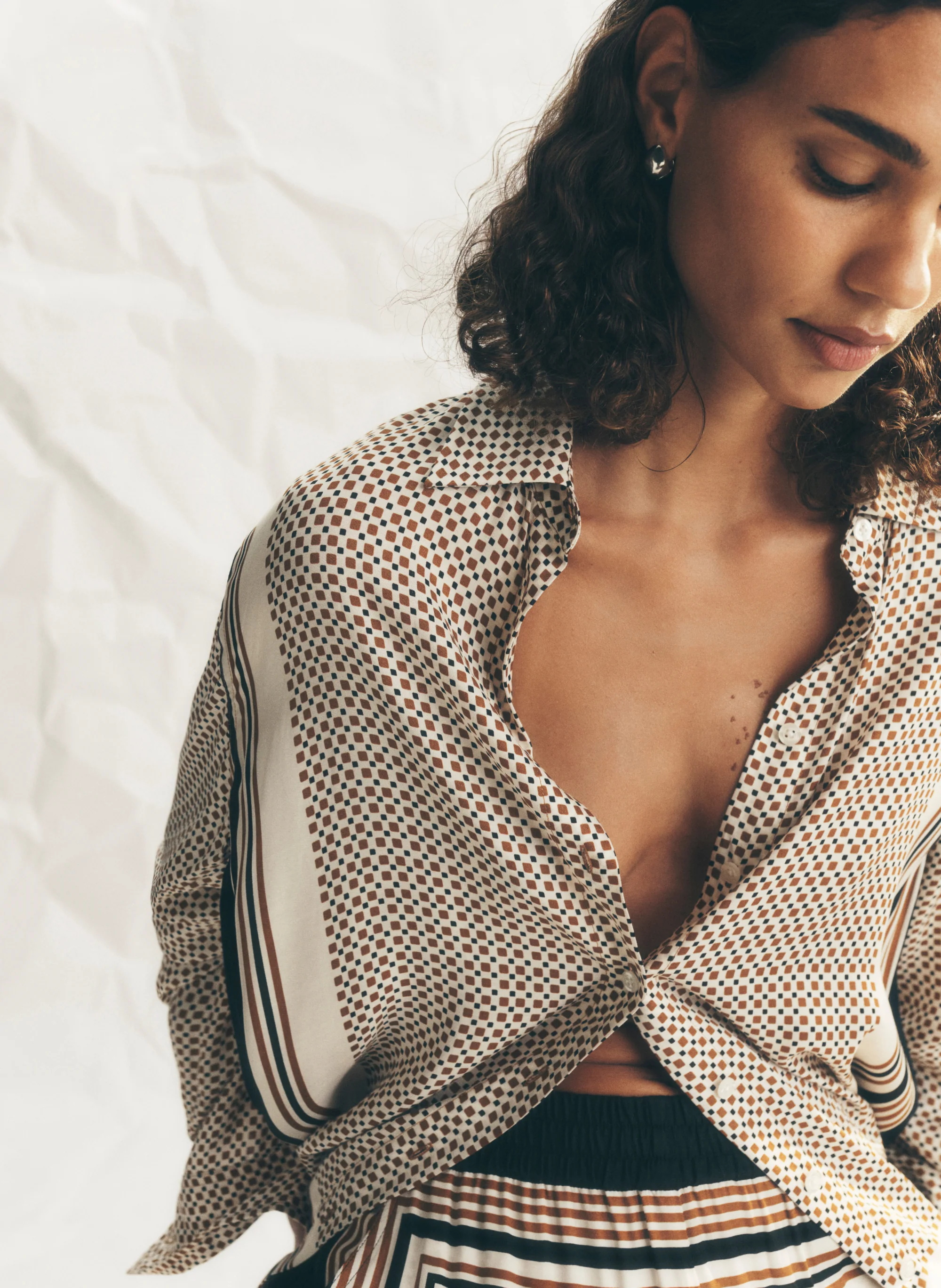 Maisie Scarf Print Shirt
