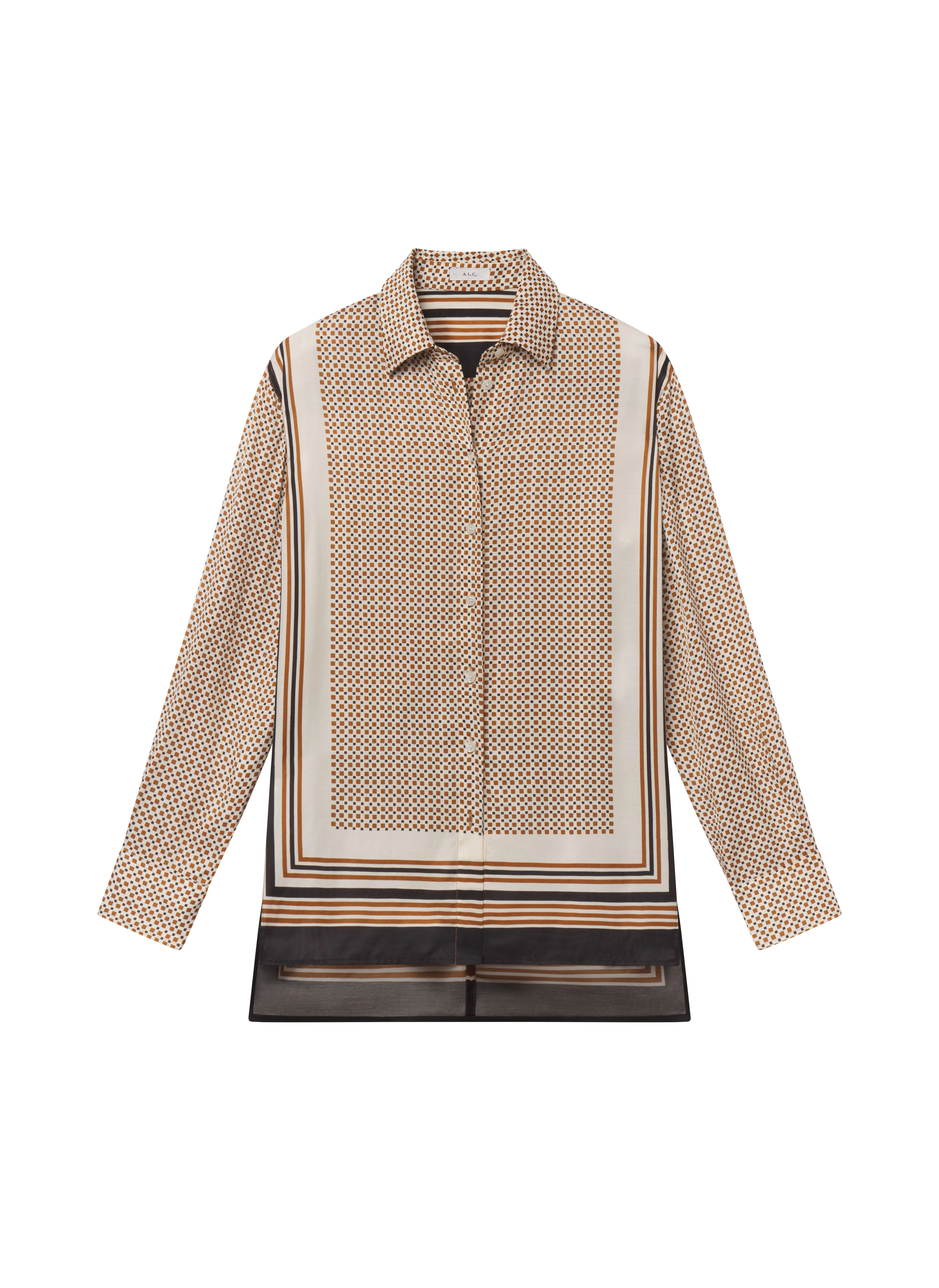 Maisie Scarf Print Shirt - Image 6