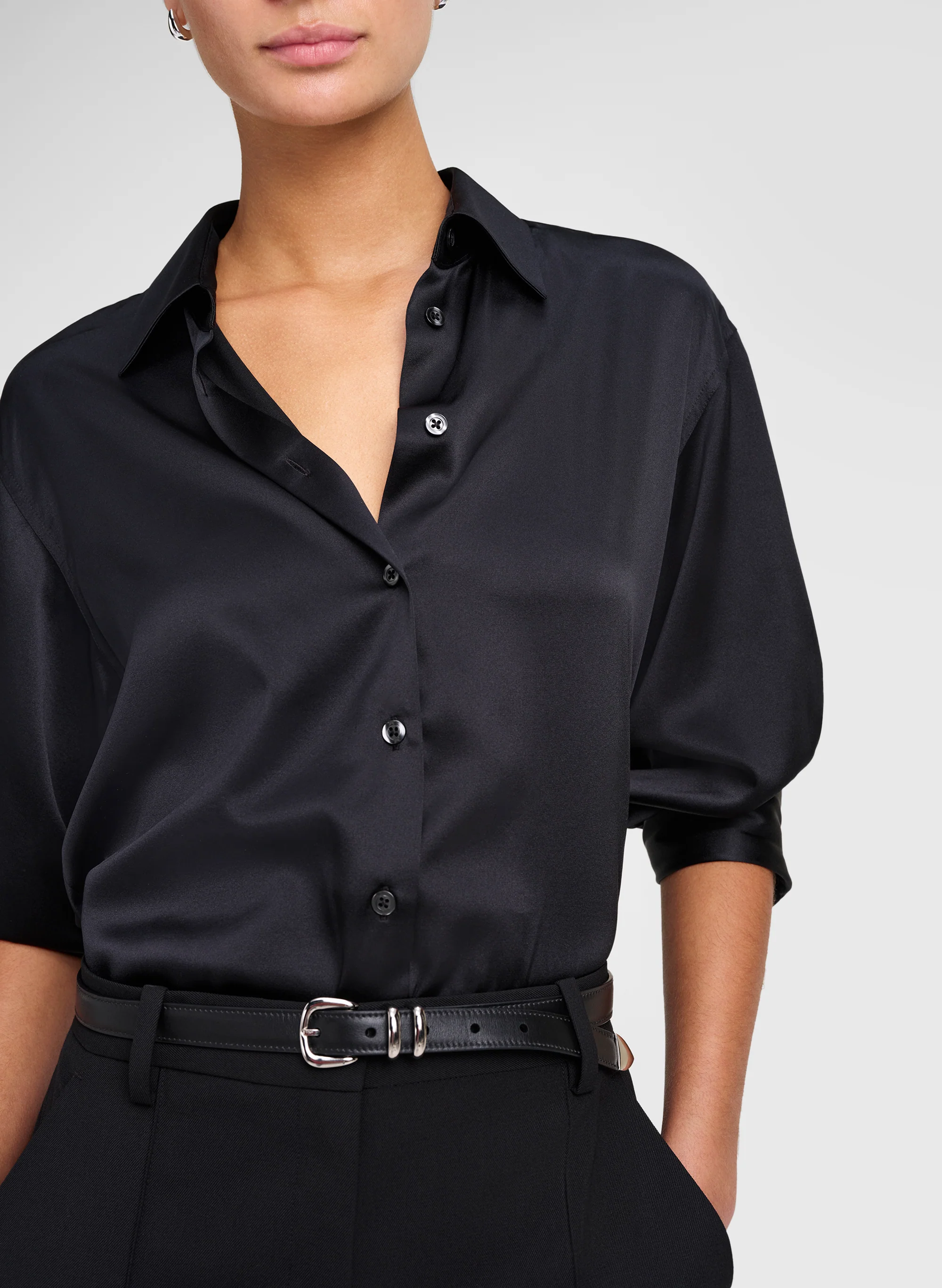 Mason Relaxed Silk Shirt - Image 3