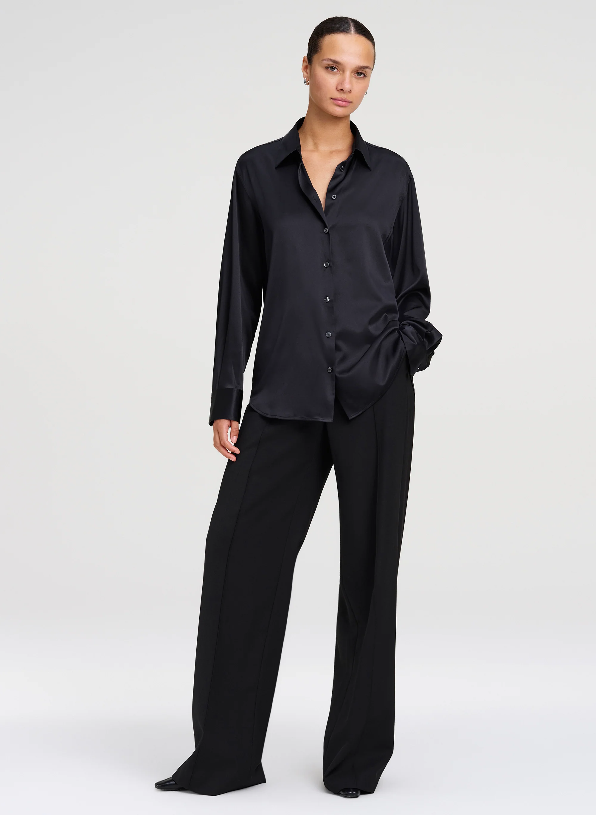 Mason Relaxed Silk Shirt - Image 4