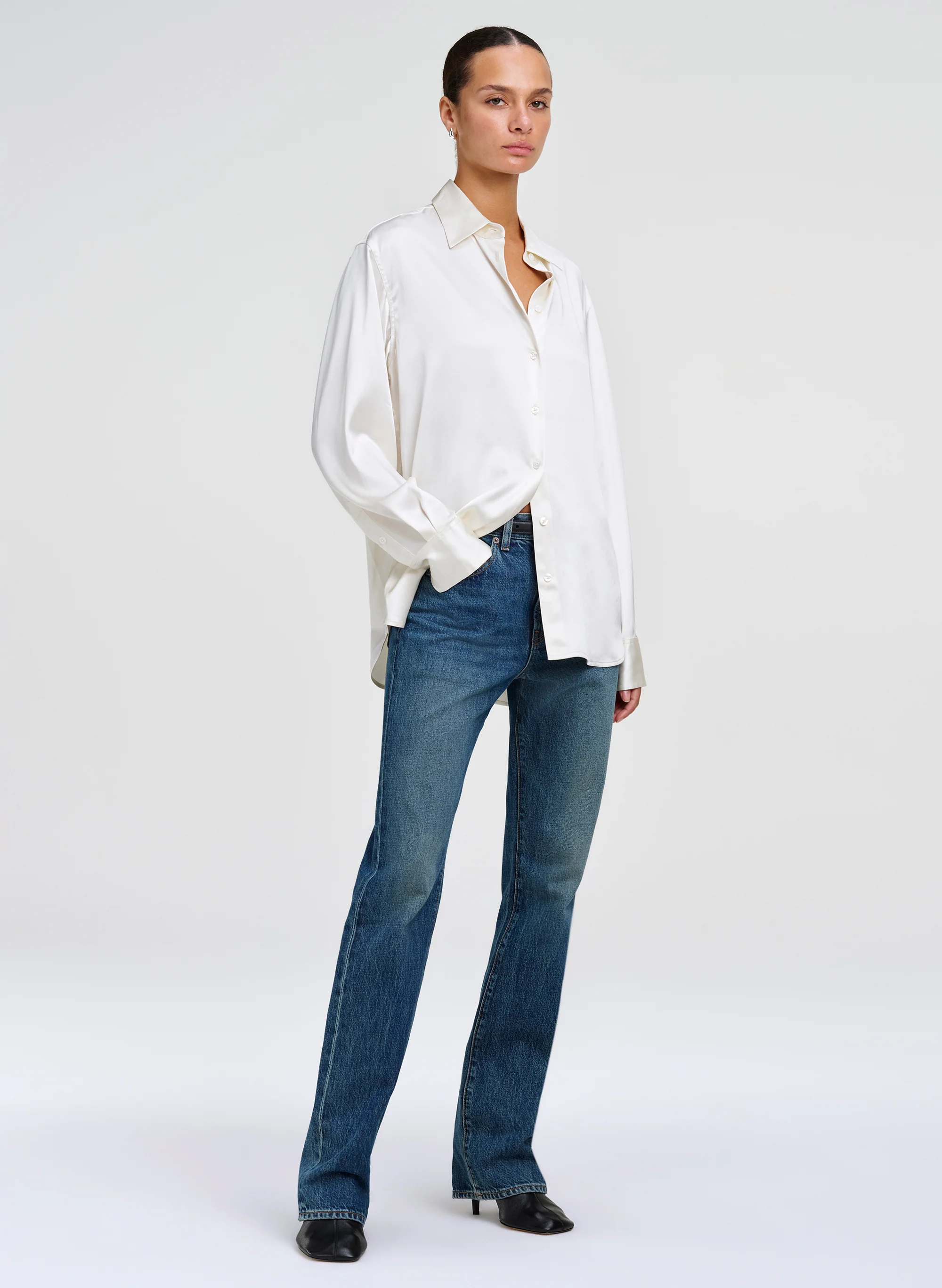 Mason Relaxed Silk Shirt - Image 3