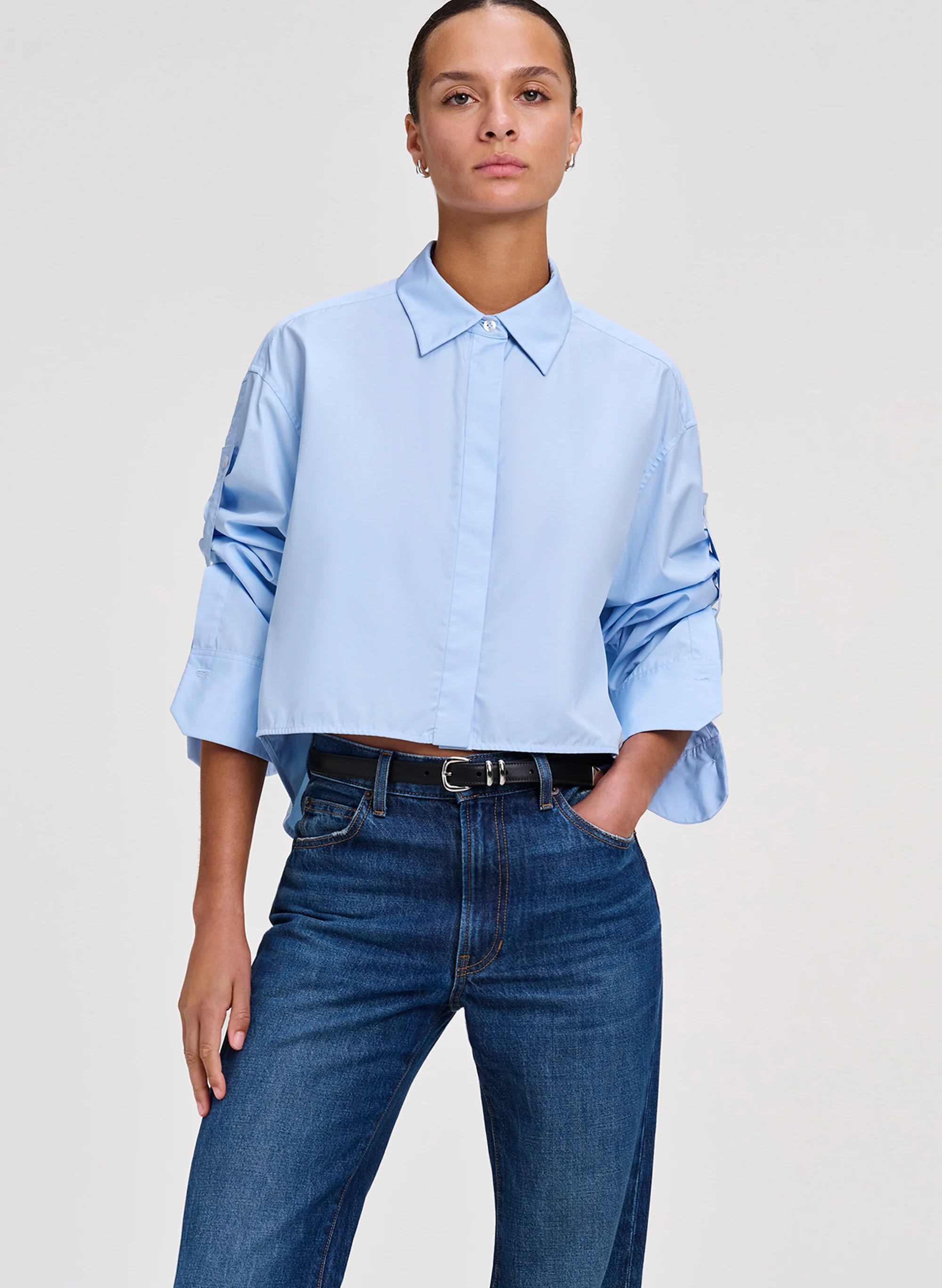 Maude Cropped Cotton Shirt