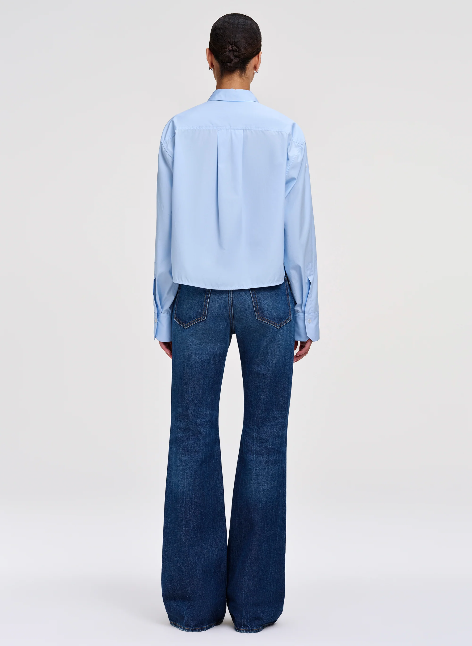 Maude Cropped Cotton Shirt - Image 5