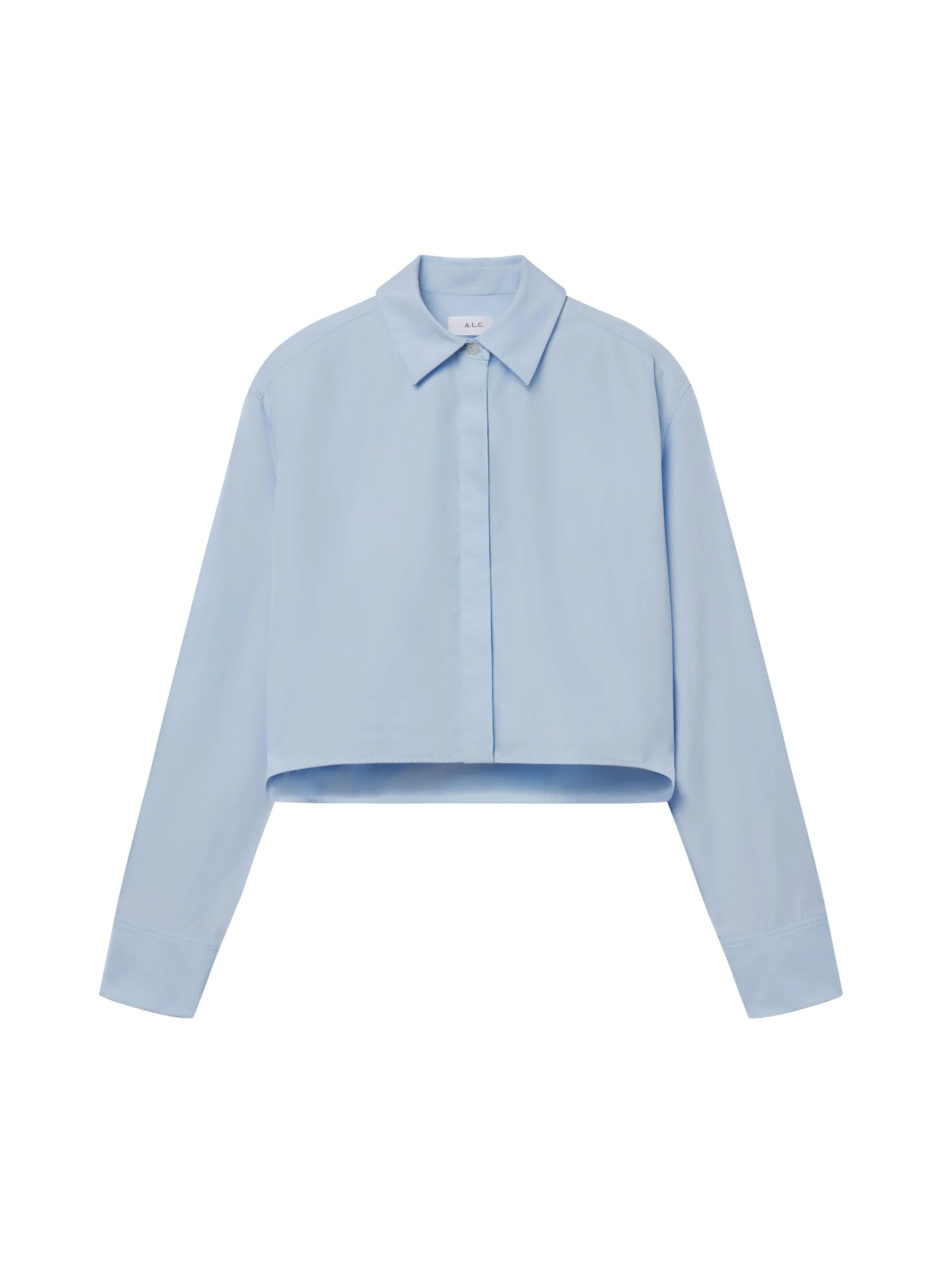 Maude Cropped Cotton Shirt - Image 6