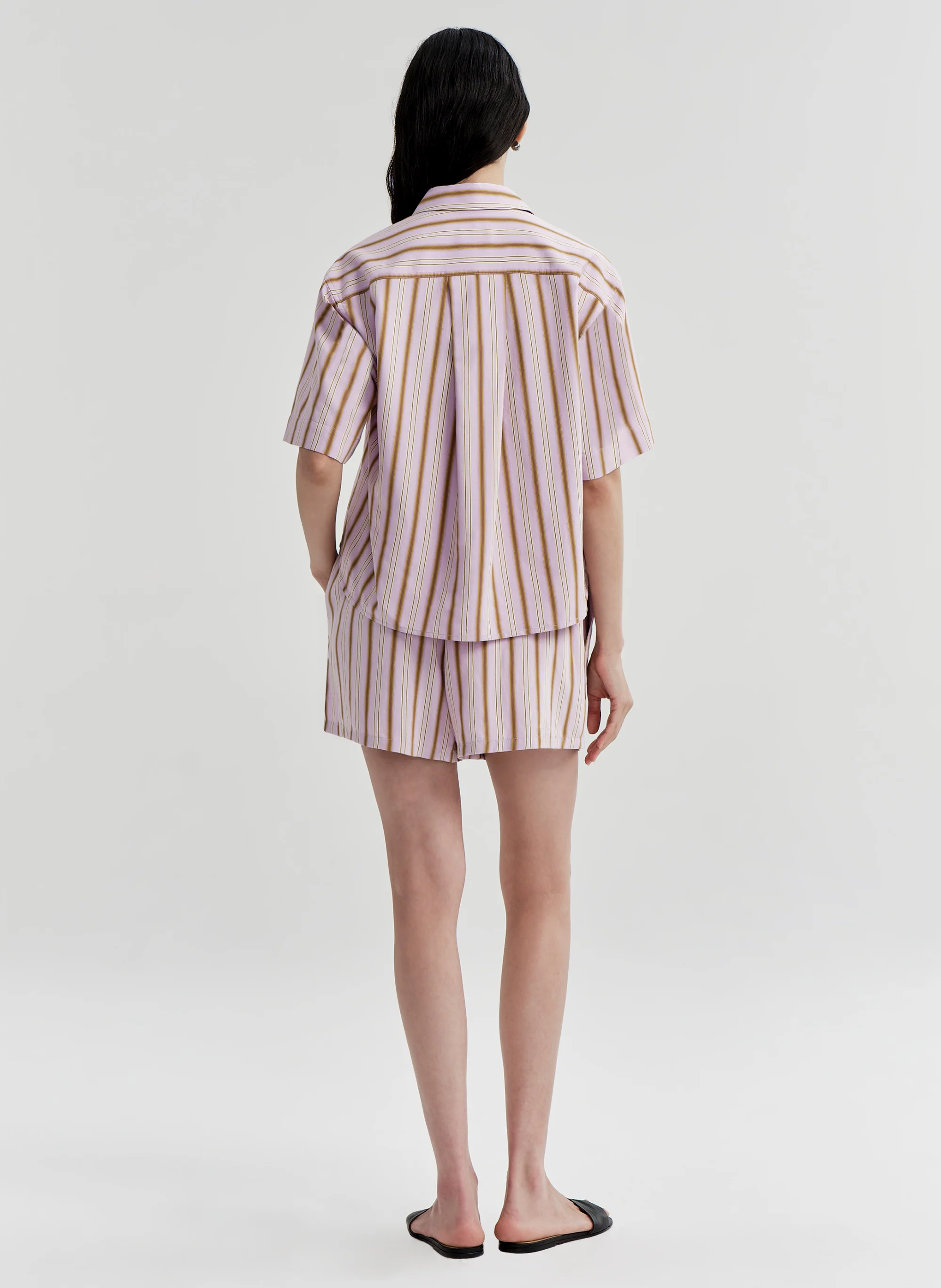 Mel Short Sleeve Striped Shirt - Image 5