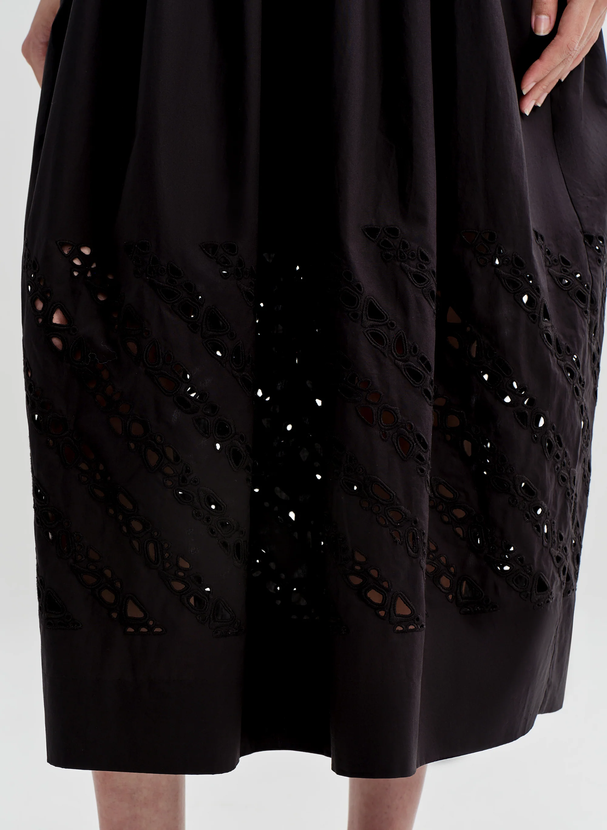 Mika Embroidered Cotton Midi Dress - Image 3