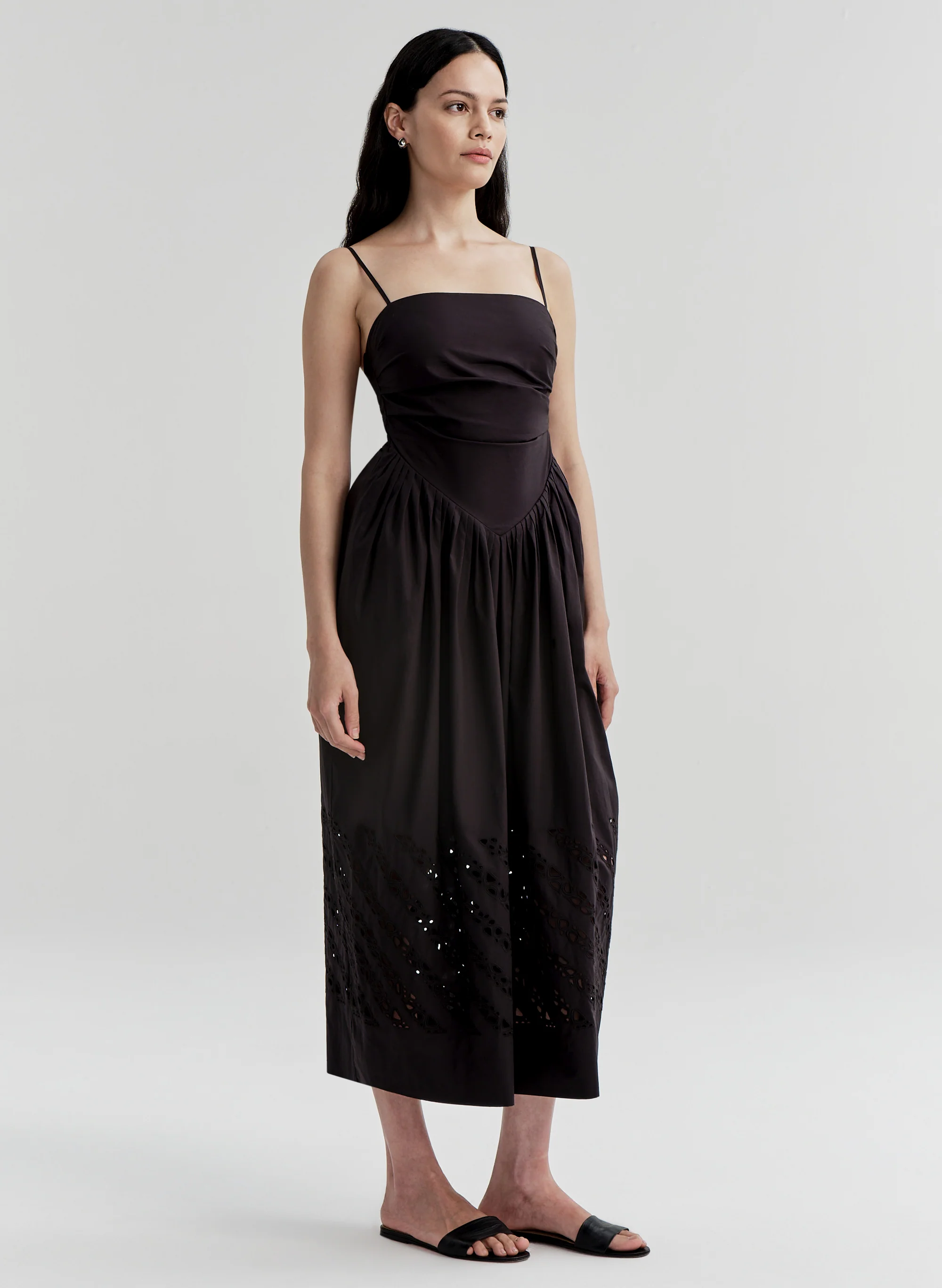 Mika Embroidered Cotton Midi Dress - Image 5
