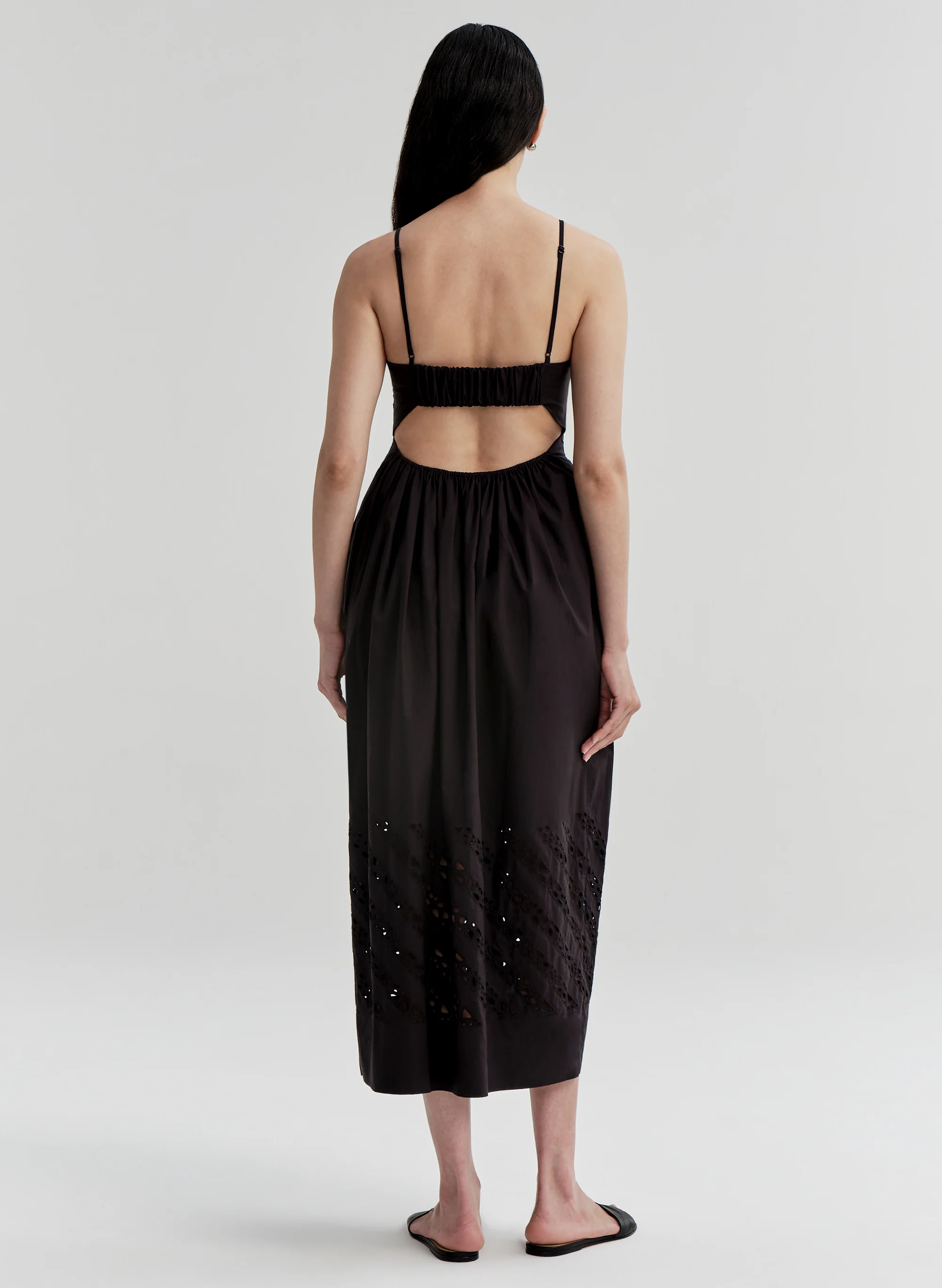 Mika Embroidered Cotton Midi Dress - Image 7