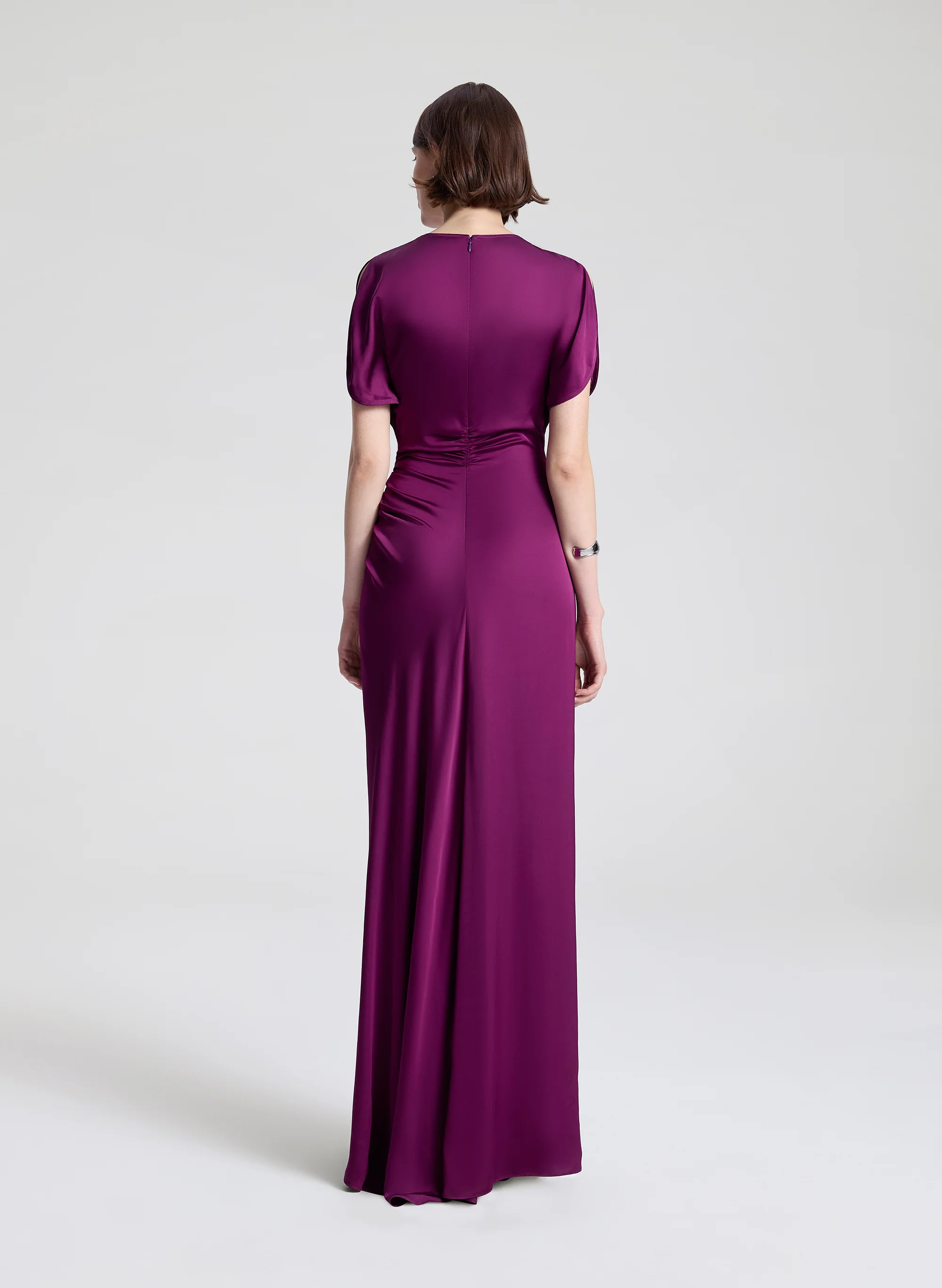 Nadia Satin Gown - Image 5