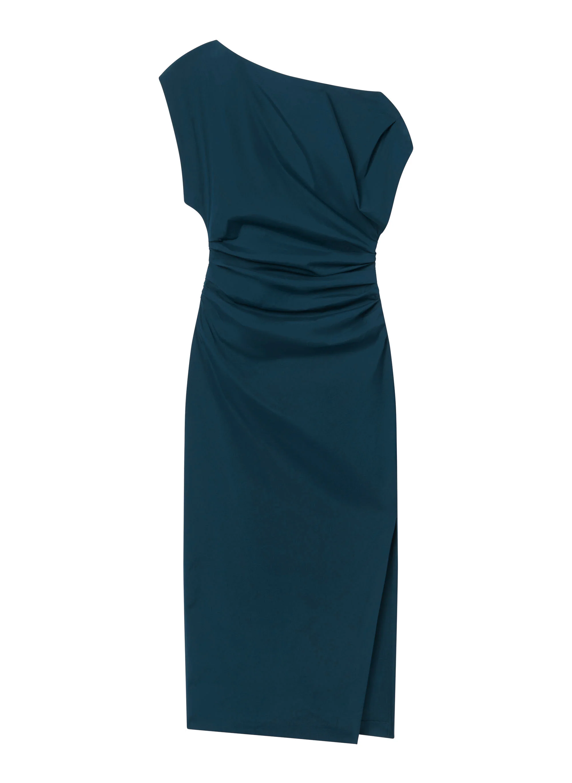 Nara Stretch Cotton Off Shoulder Midi Dress - Image 5